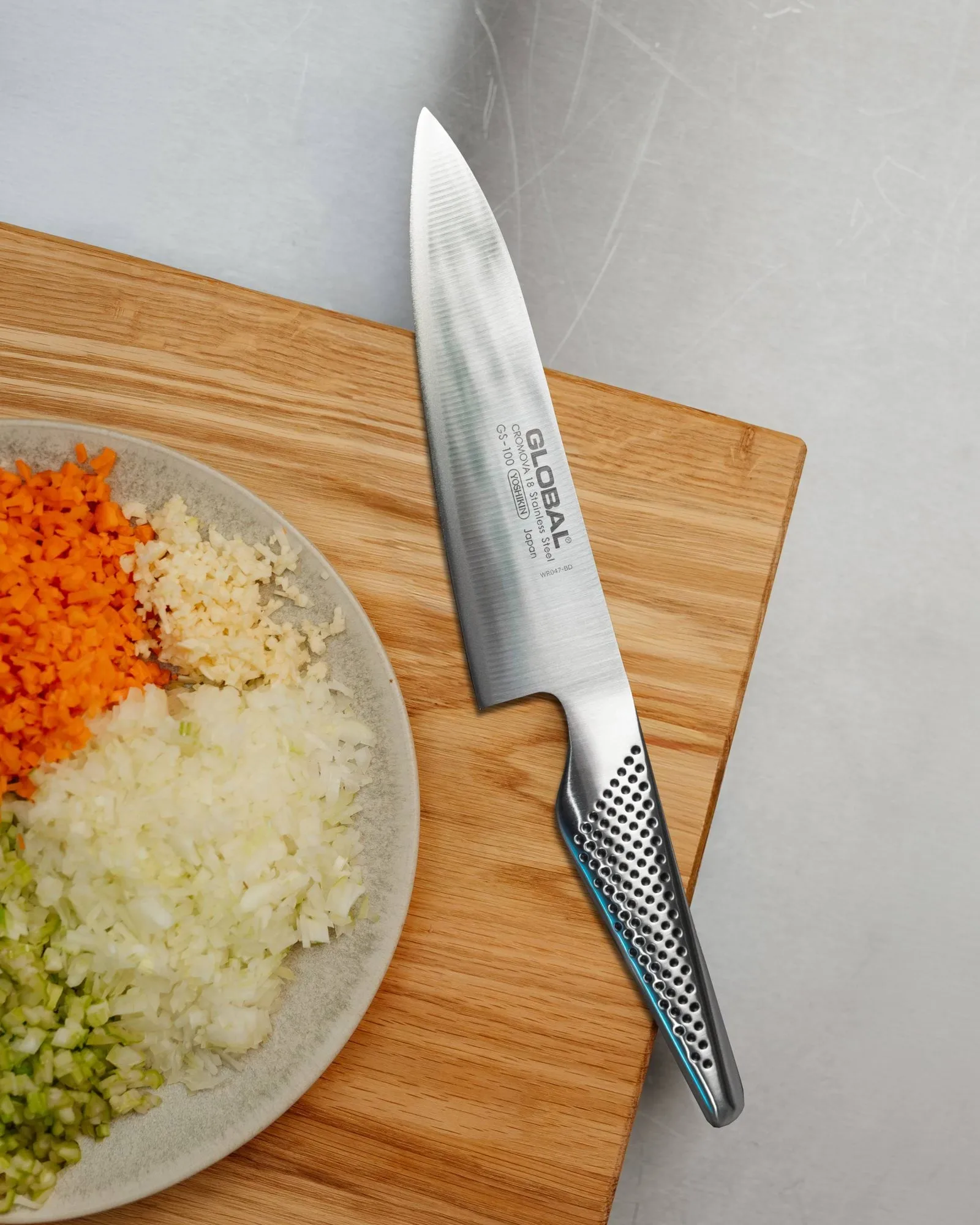 Classic kockkniv, Rostfritt stål, 16 cm Global