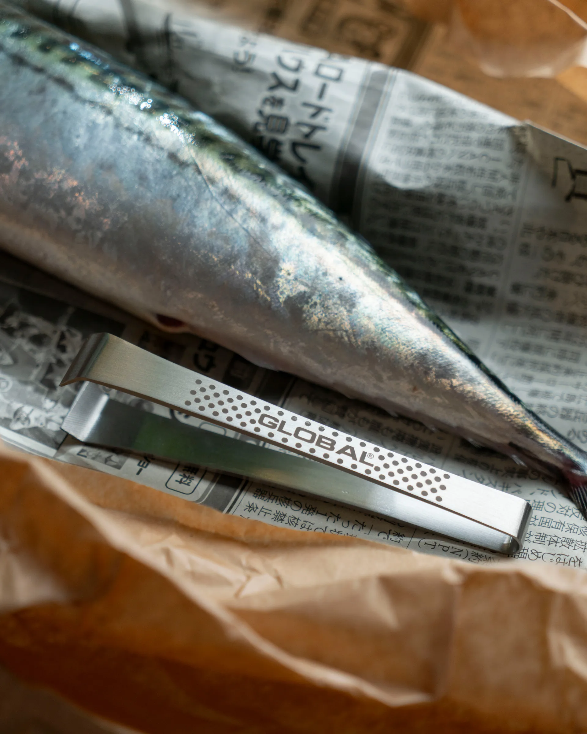 Global fiskbenspincett rak 12 cm, Rostfritt stål Global
