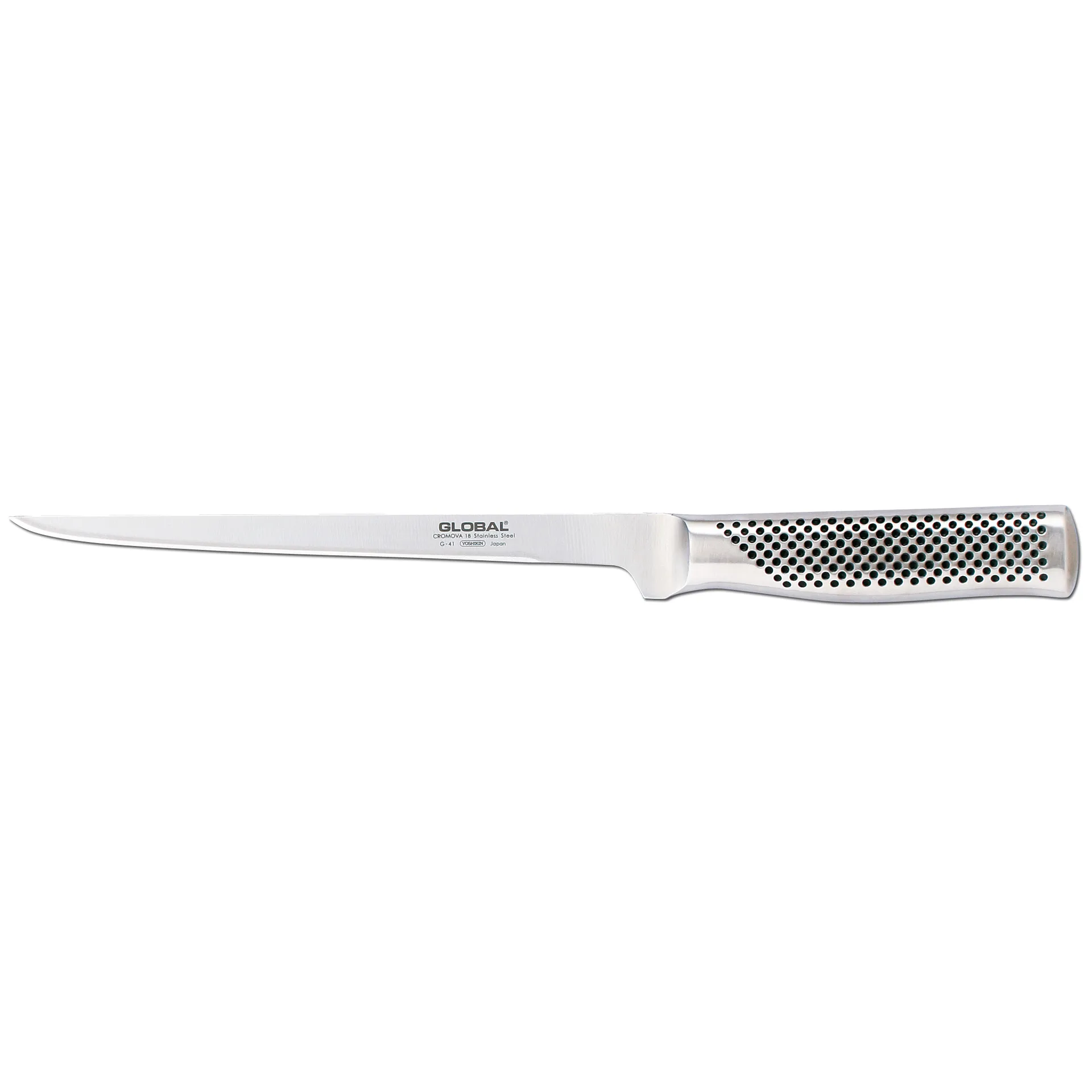 Global G-41 filékniv 21 cm styv, Rostfritt stål Global