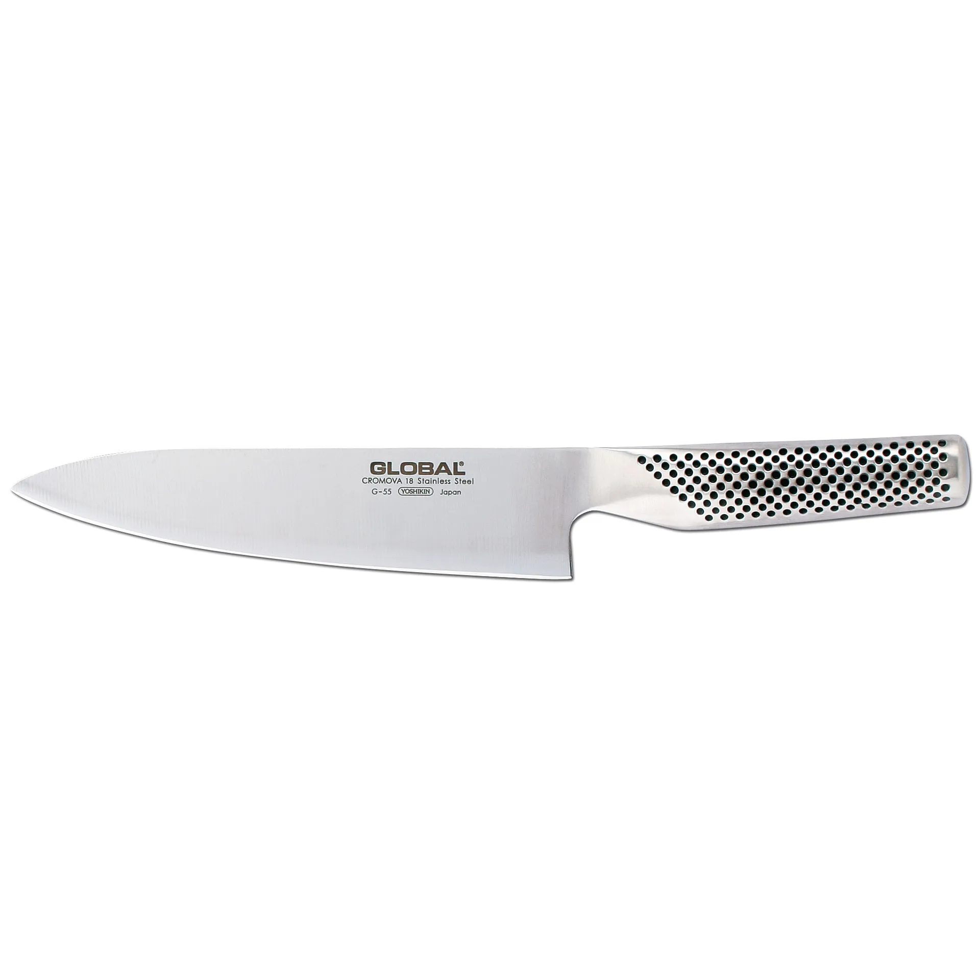 Global G-55 kockkniv 18 cm, Rostfritt stål Global