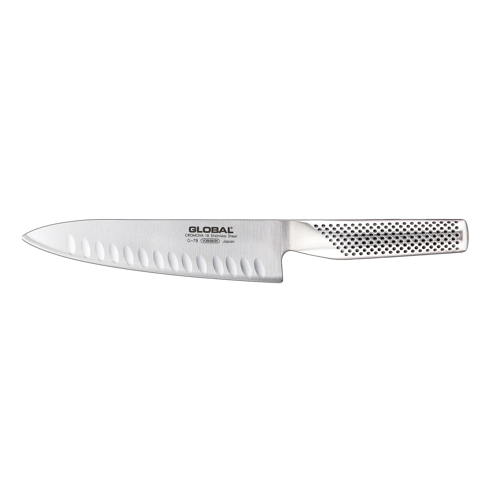 Global G-78 kockkniv olivslipad 18 cm, Rostfritt stål Global