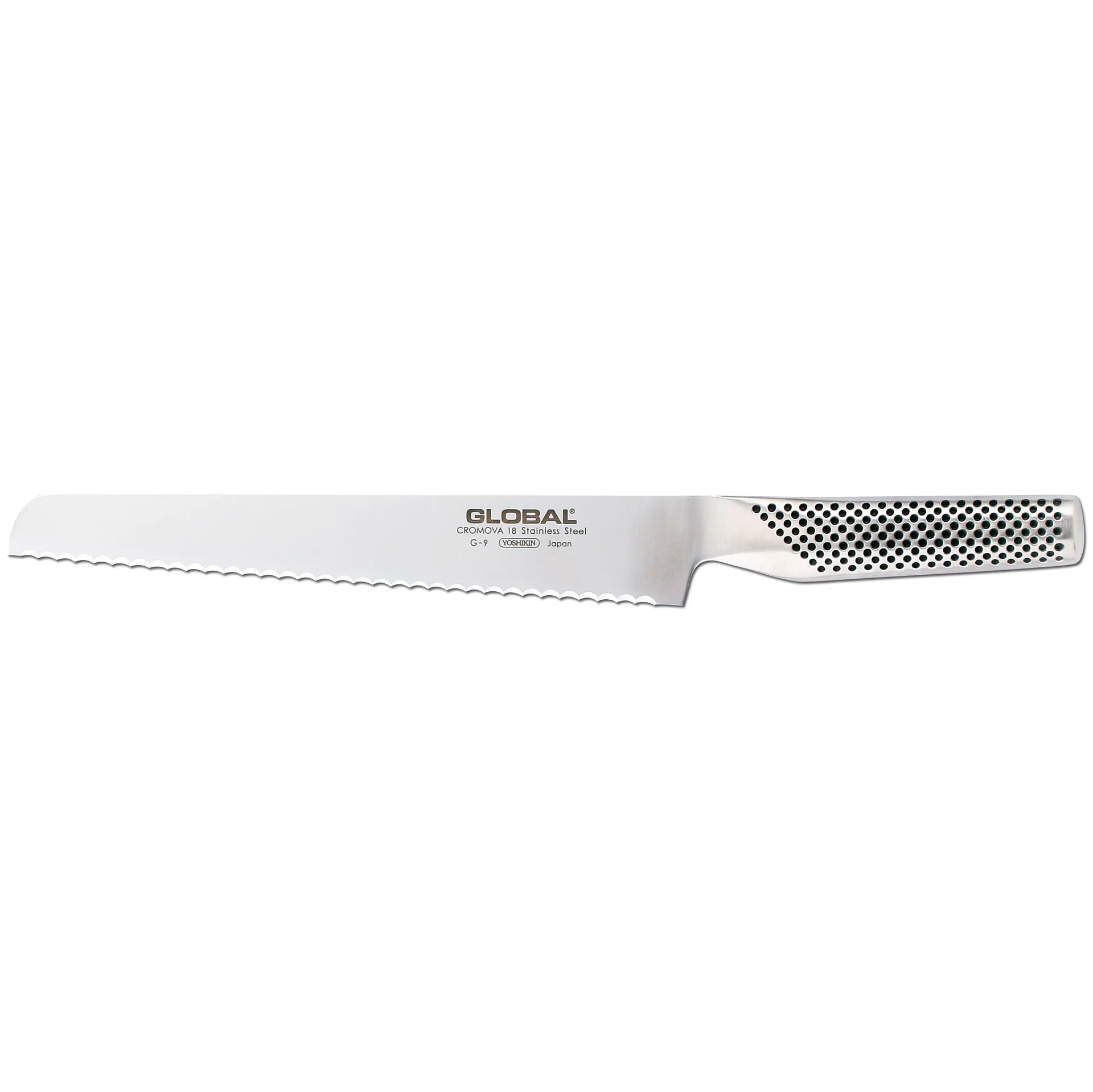 Global G-9R brödkniv 22 cm tandad, Rostfritt stål Global
