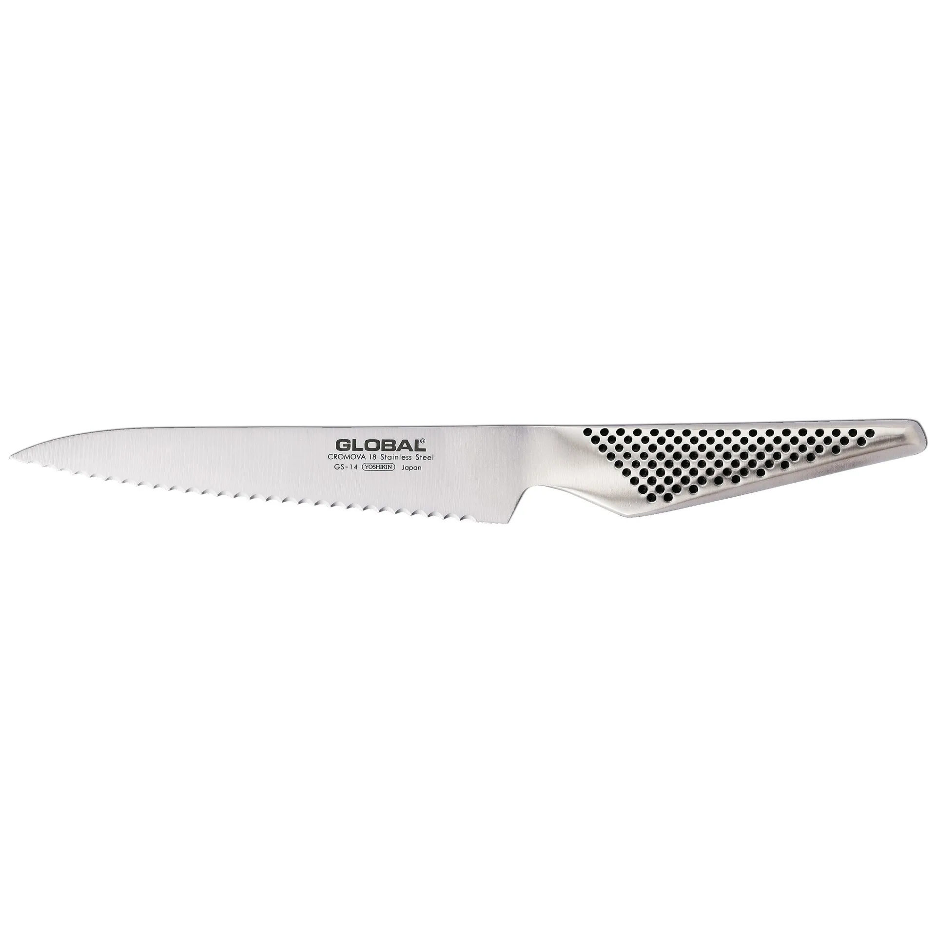 Global GS-14R allkniv 15 cm vågtandad, rostfritt stål Global