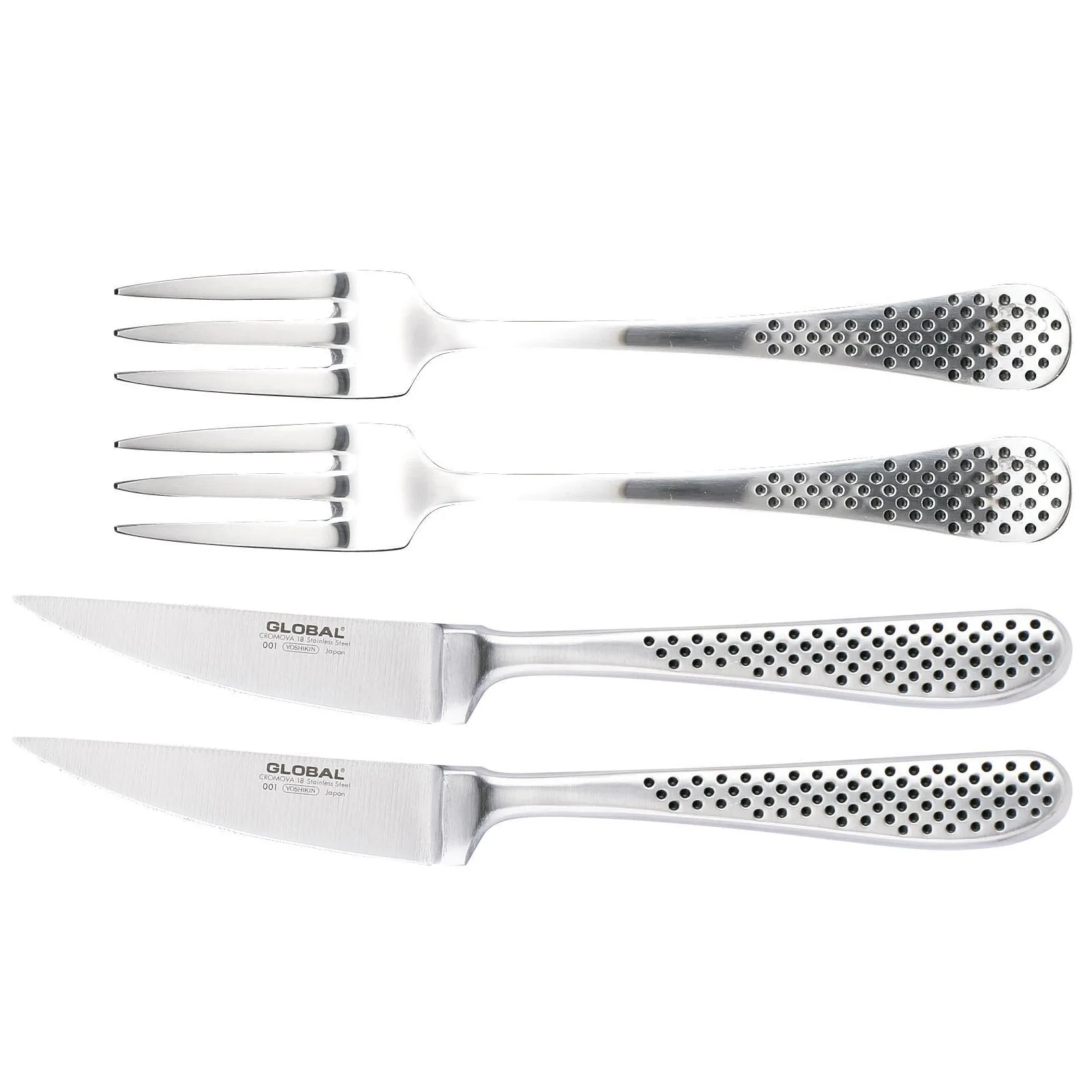 Global GT-102 bestickset 4 delar, Rostfritt stål Global