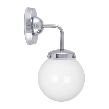 Globen Lighting Alley 1 vägglampa IP44 Krom-vit