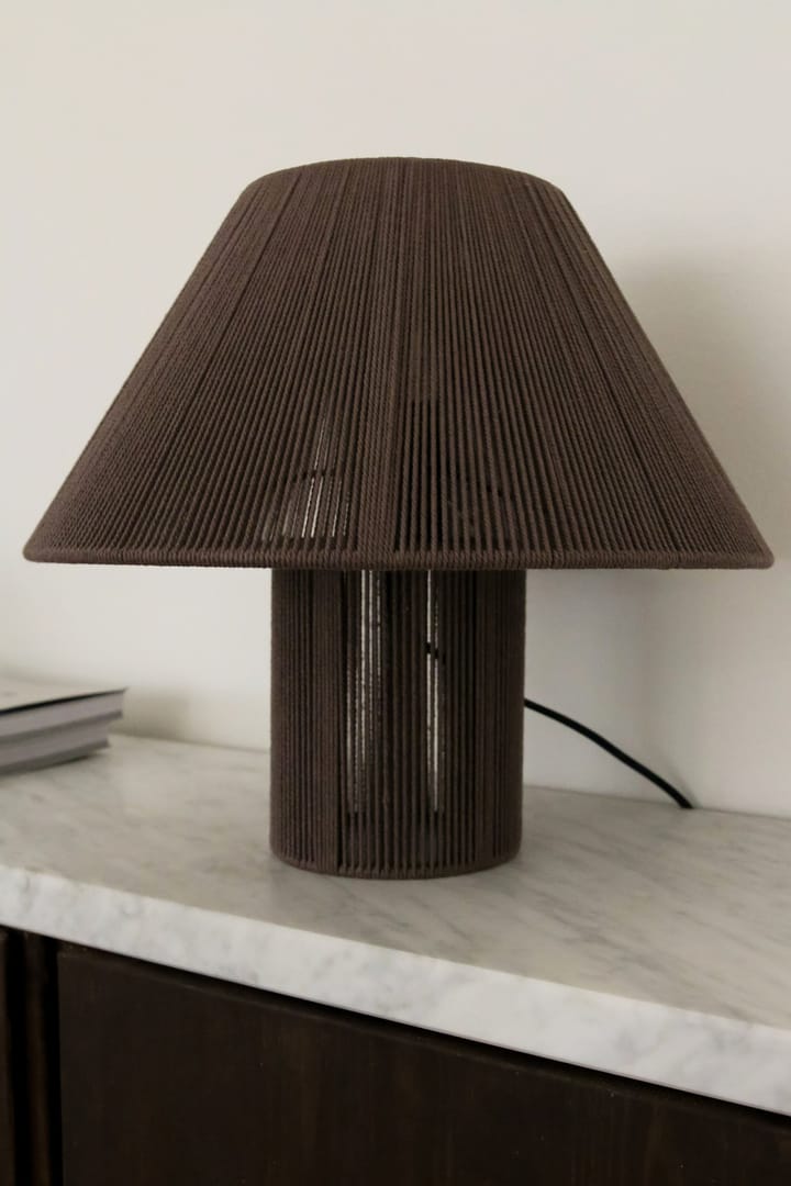 Anna bordslampa Ø35 cm, Brun Globen Lighting