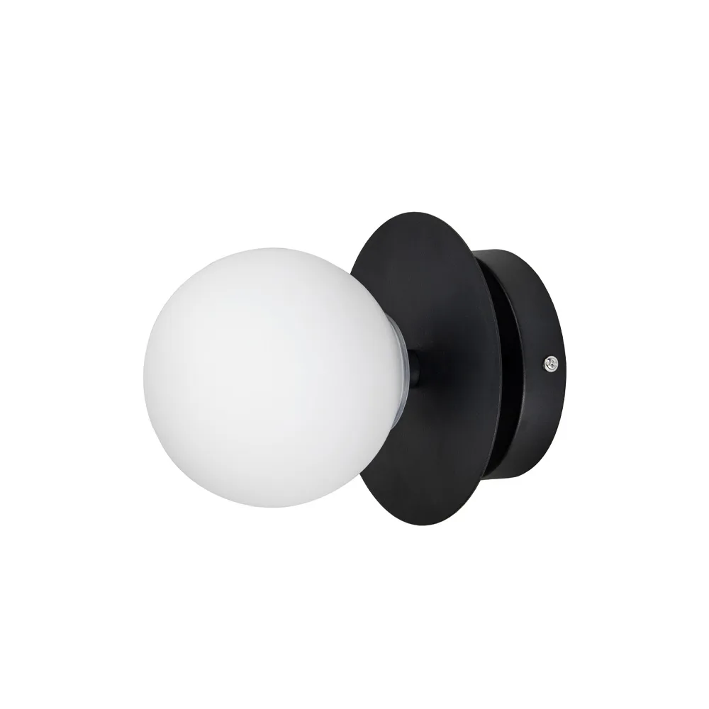 Produktfoto för Globen Lighting  Art Deco IP44 vägglampa/plafond, vit/svart