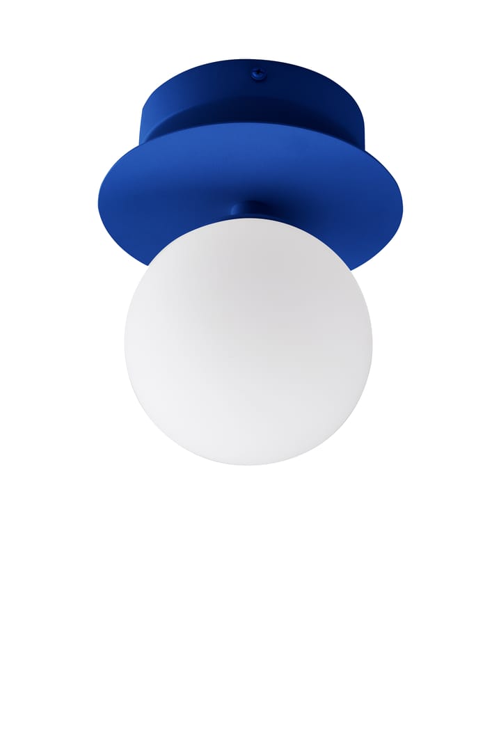 Art Deco IP44 vägglampa/plafond, Blå-vit Globen Lighting