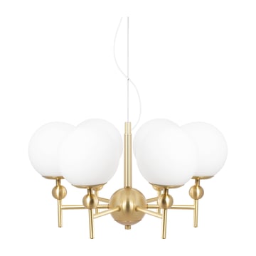 Globen Lighting Astrid pendel Ø50 cm Borstad mässing-vit