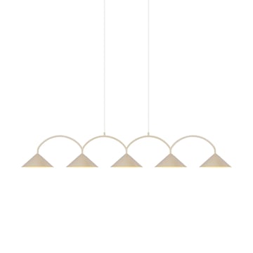 Läs mer om Globen Lighting Curve pendel 5 Beige