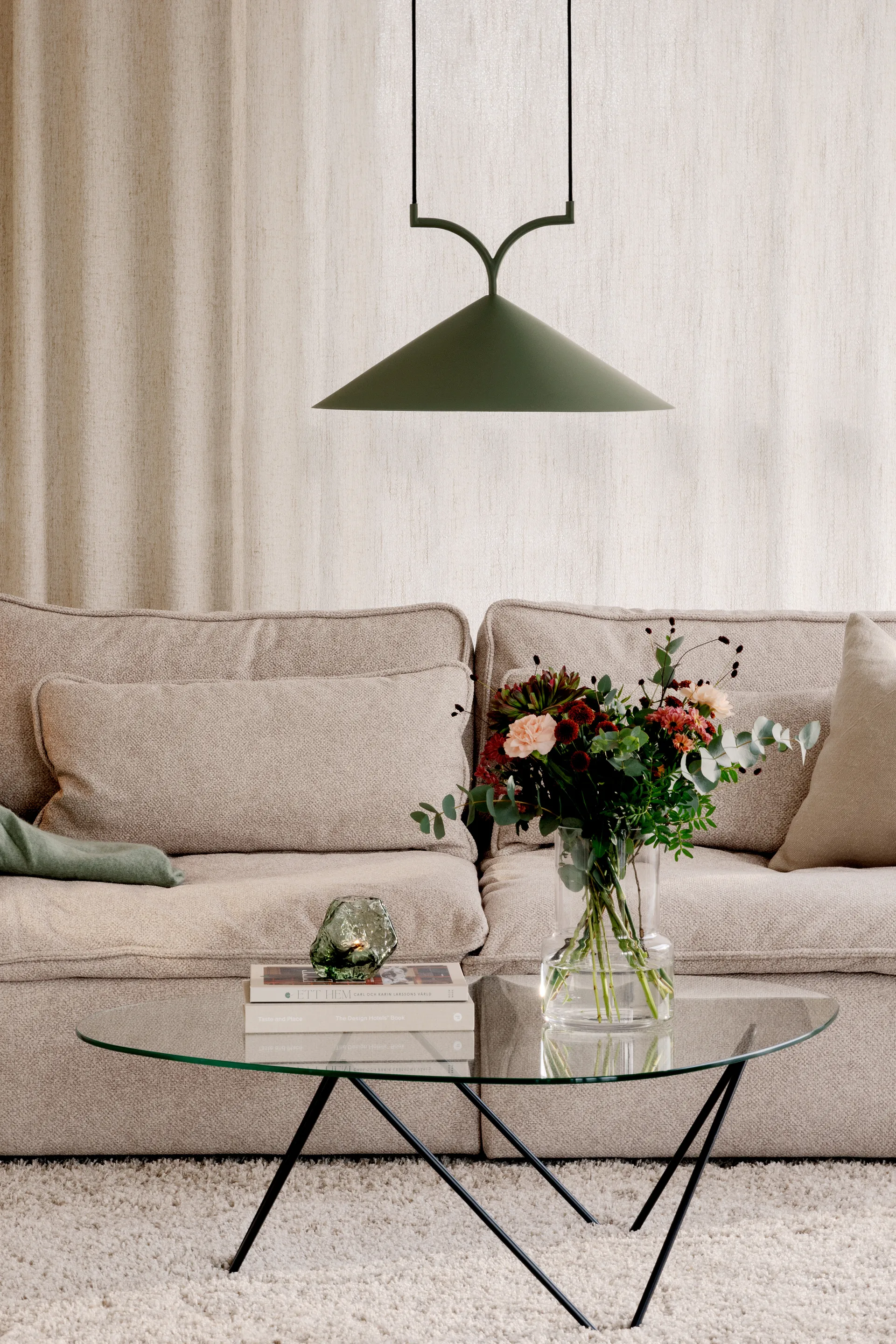 Curve pendel 50, Grön Globen Lighting