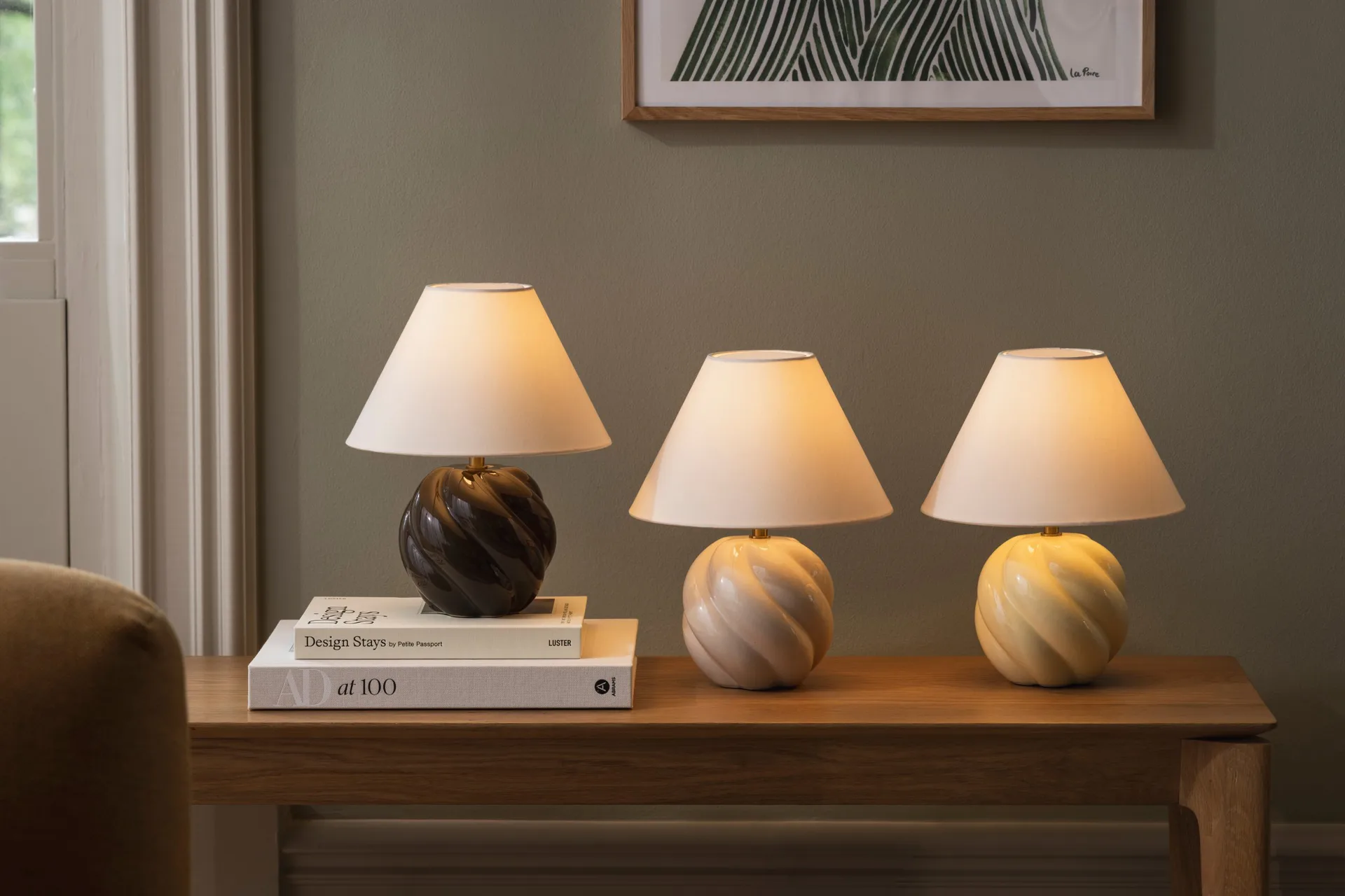 Dahlia bordslampa, Beige Globen Lighting