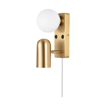 Doppio vägglampa - Borstad mässing - Globen Lighting