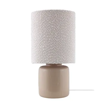 Florian bordslampa - Vit bouclé/beige, Ø20x39 cm - Globen Lighting