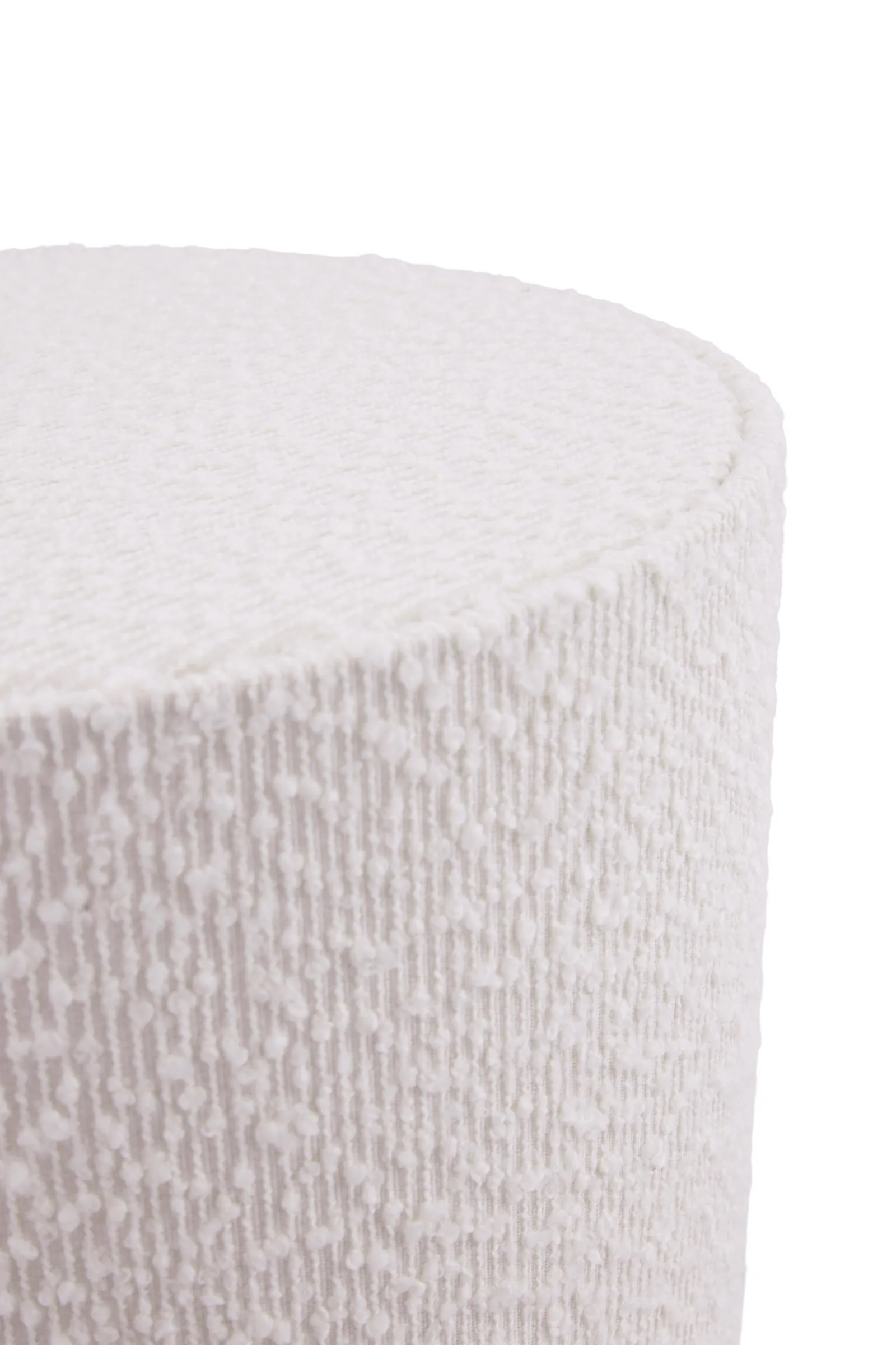 Florian golvlampa, Vit bouclé/svart, Ø30x80 cm Globen Lighting