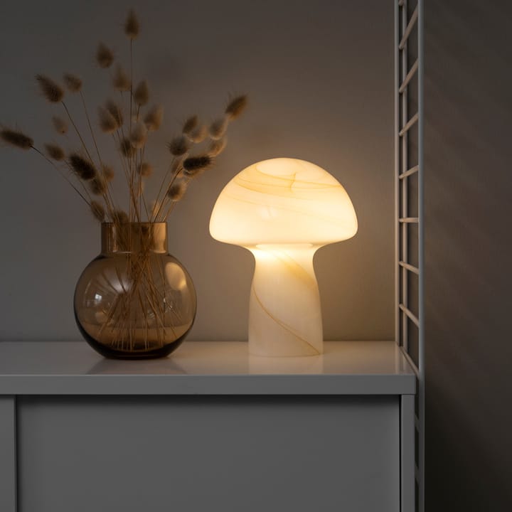 Fungo bordslampa beige, Ø16 cm H20 cm Globen Lighting