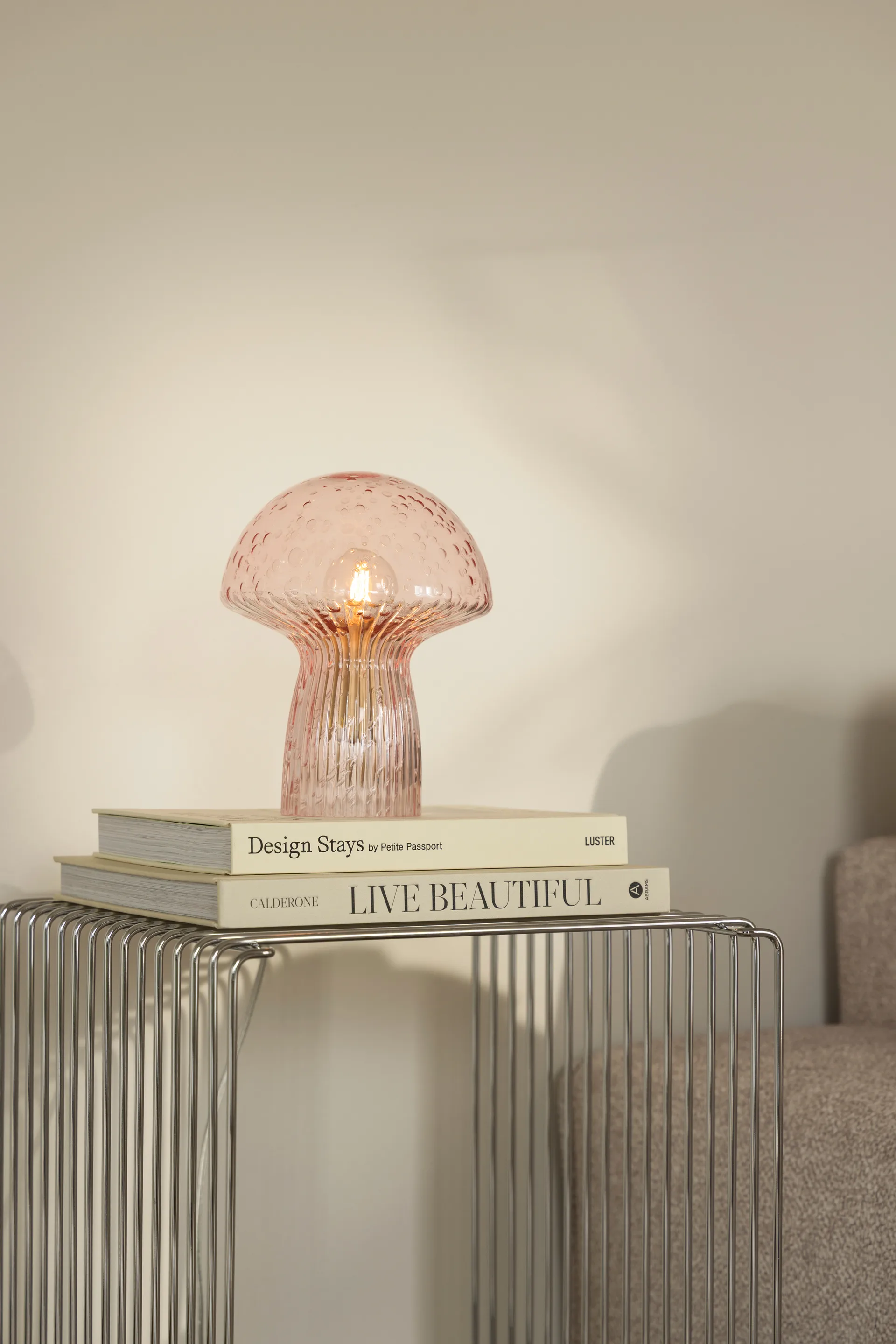 Fungo bordslampa Special Edition Rosa, Ø16 cm, H:20 cm Globen Lighting
