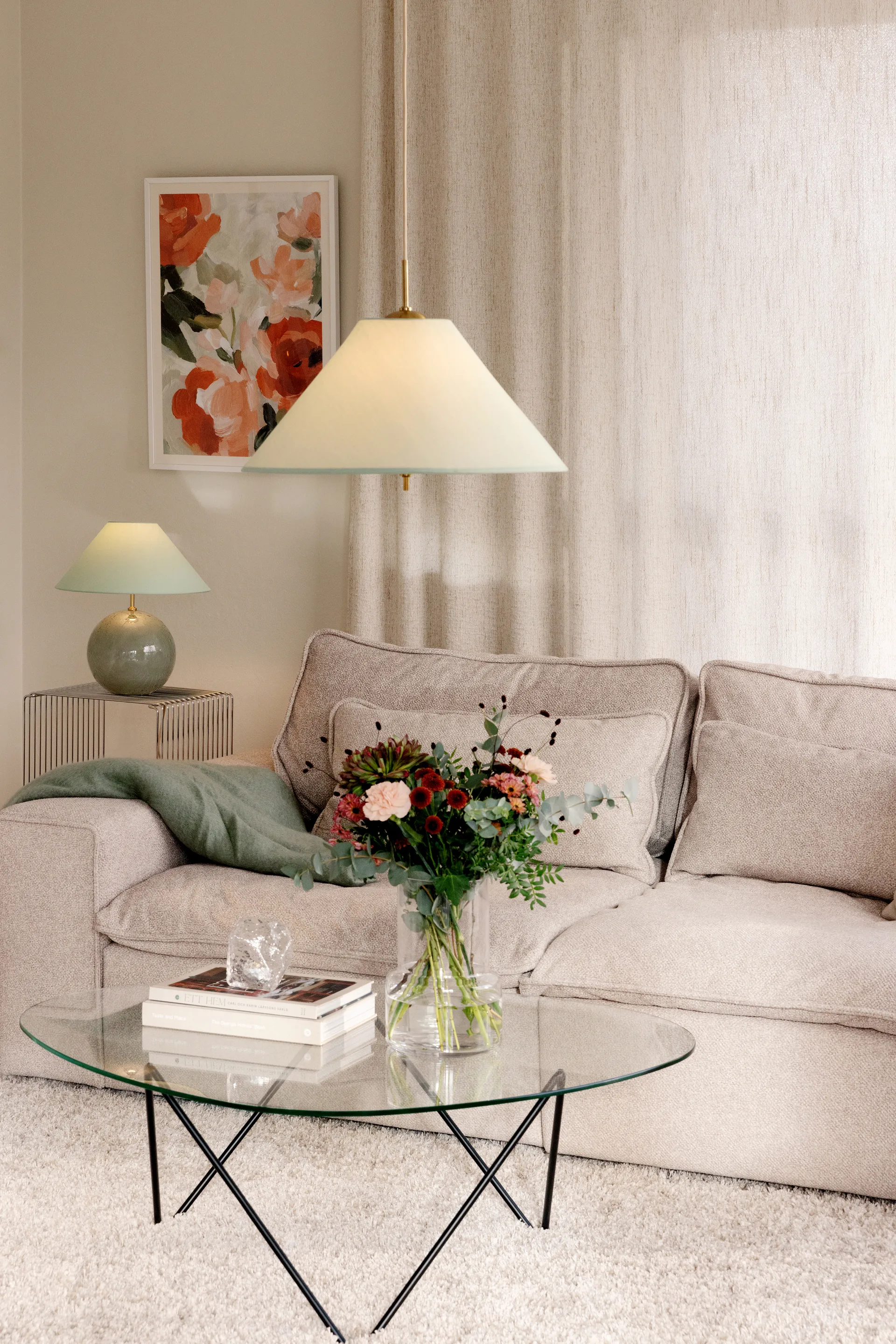 Iris pendel  50, Grön Globen Lighting