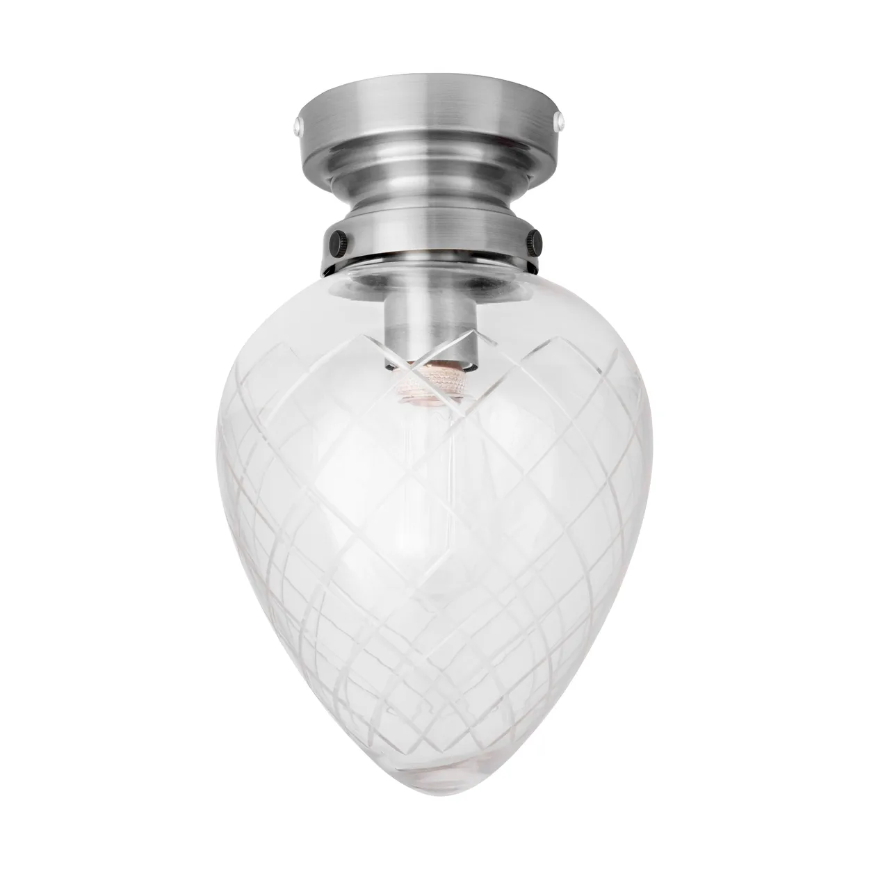 Alternativ bild 0 för Globen Lighting - Juni Plafond IP44 Antik Stål/Klar