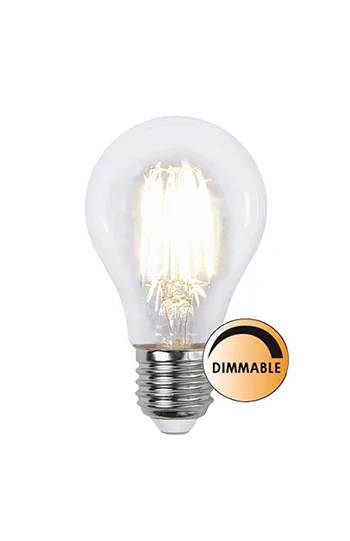 Alternativ bild 0 för LED-lampa E27 A60 klar dimbar 8W 2700K 1000 lumen