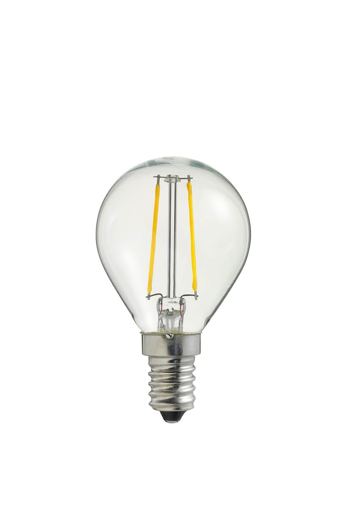 Ljuskälla LED filament Klot E14, Klar Globen Lighting