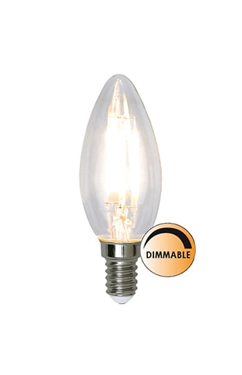 Globen Lighting Ljuskälla LED filament Kron 3,2W dimbar E14 Klar