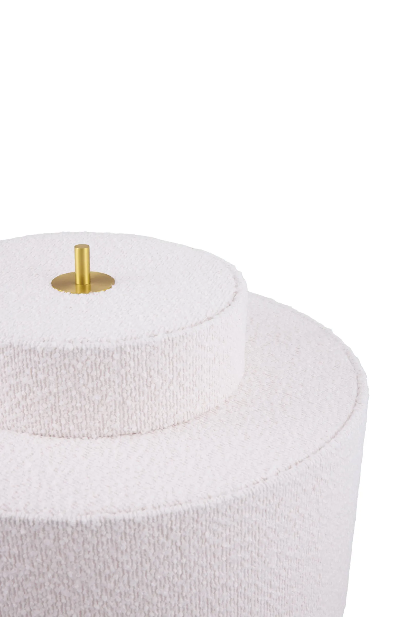 Noah golvlampa, Vit bouclé, Ø45x88 cm Globen Lighting