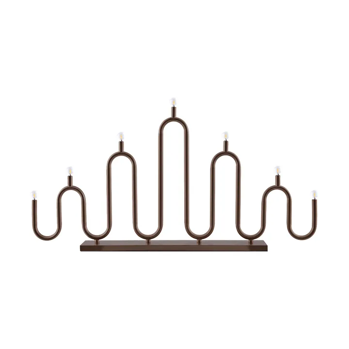 Noel 7 adventsljusstake - Bronze - Globen Lighting