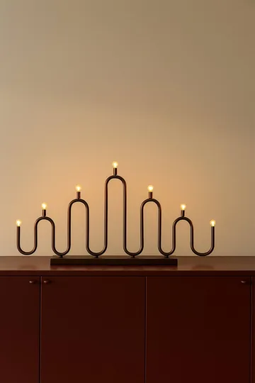 Noel 7 adventsljusstake - Bronze - Globen Lighting