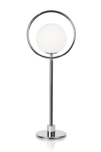 Läs mer om Globen Lighting Saint bordslampa Krom