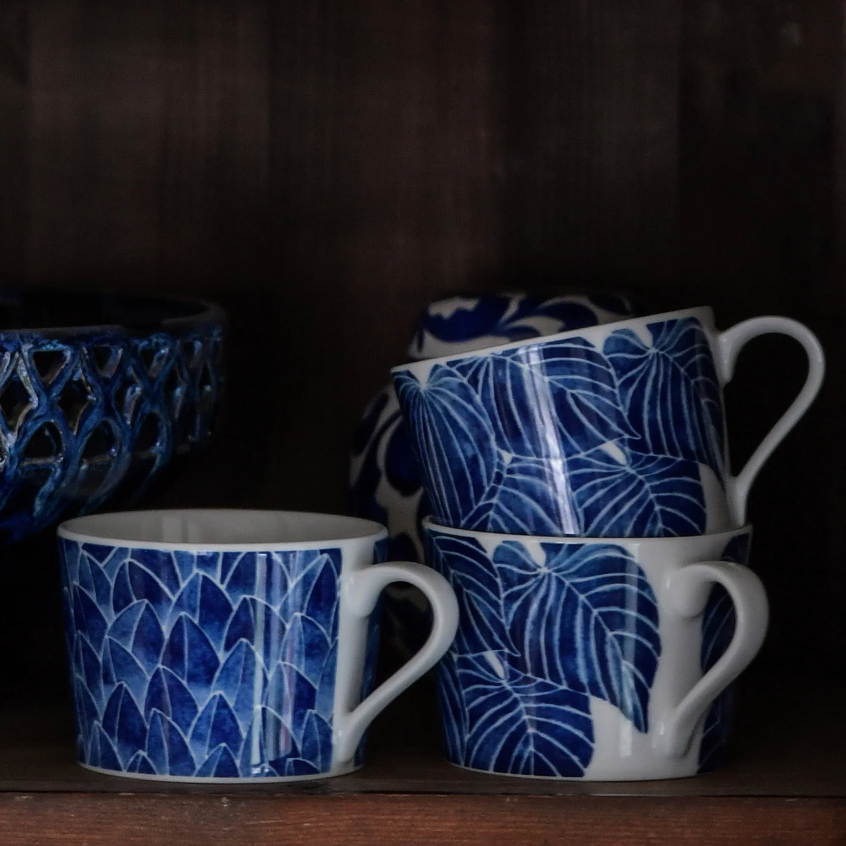 Botanica kopp med öra, Funkia Götefors Porslin