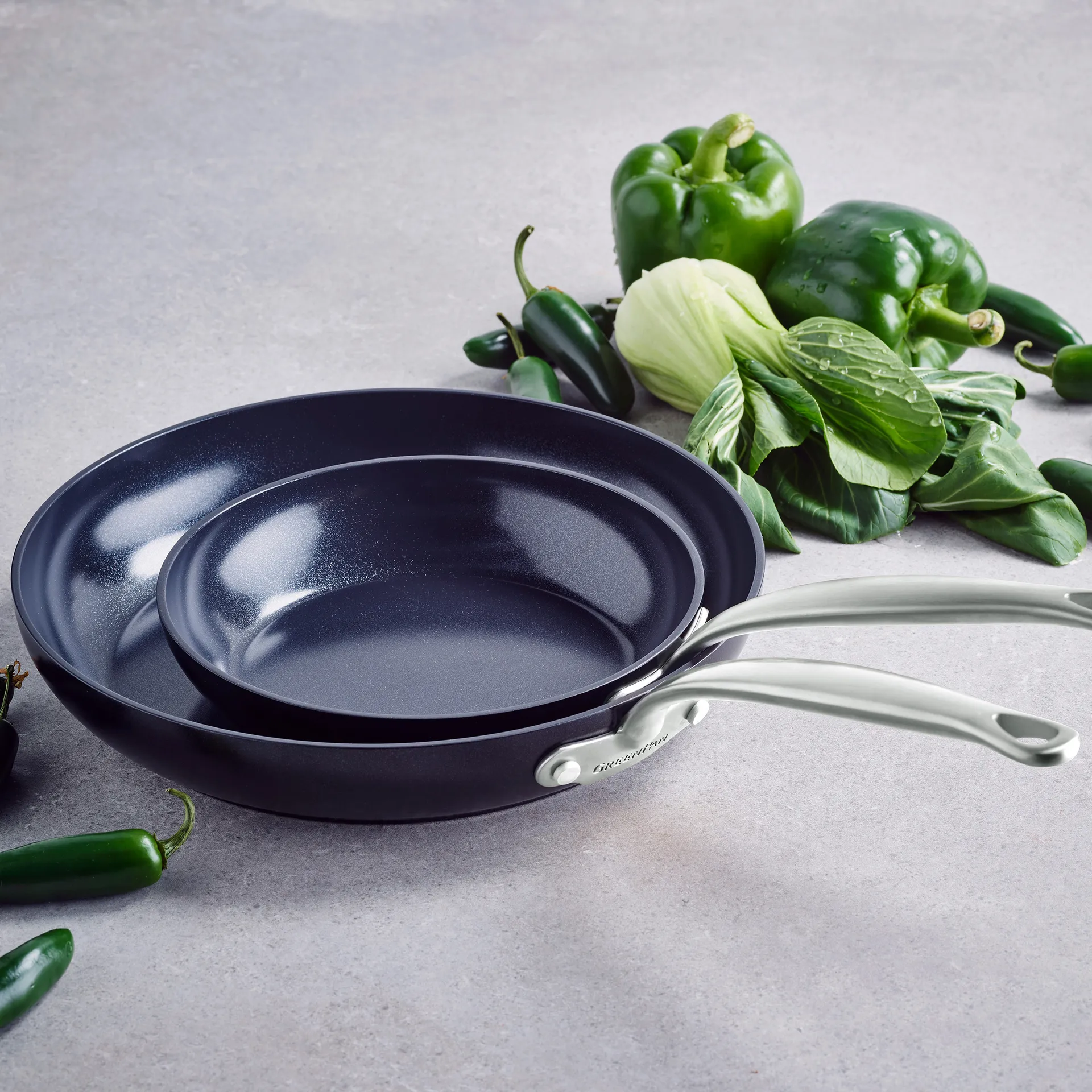 Barcelona stekpanneset, 20 + 28 cm GreenPan