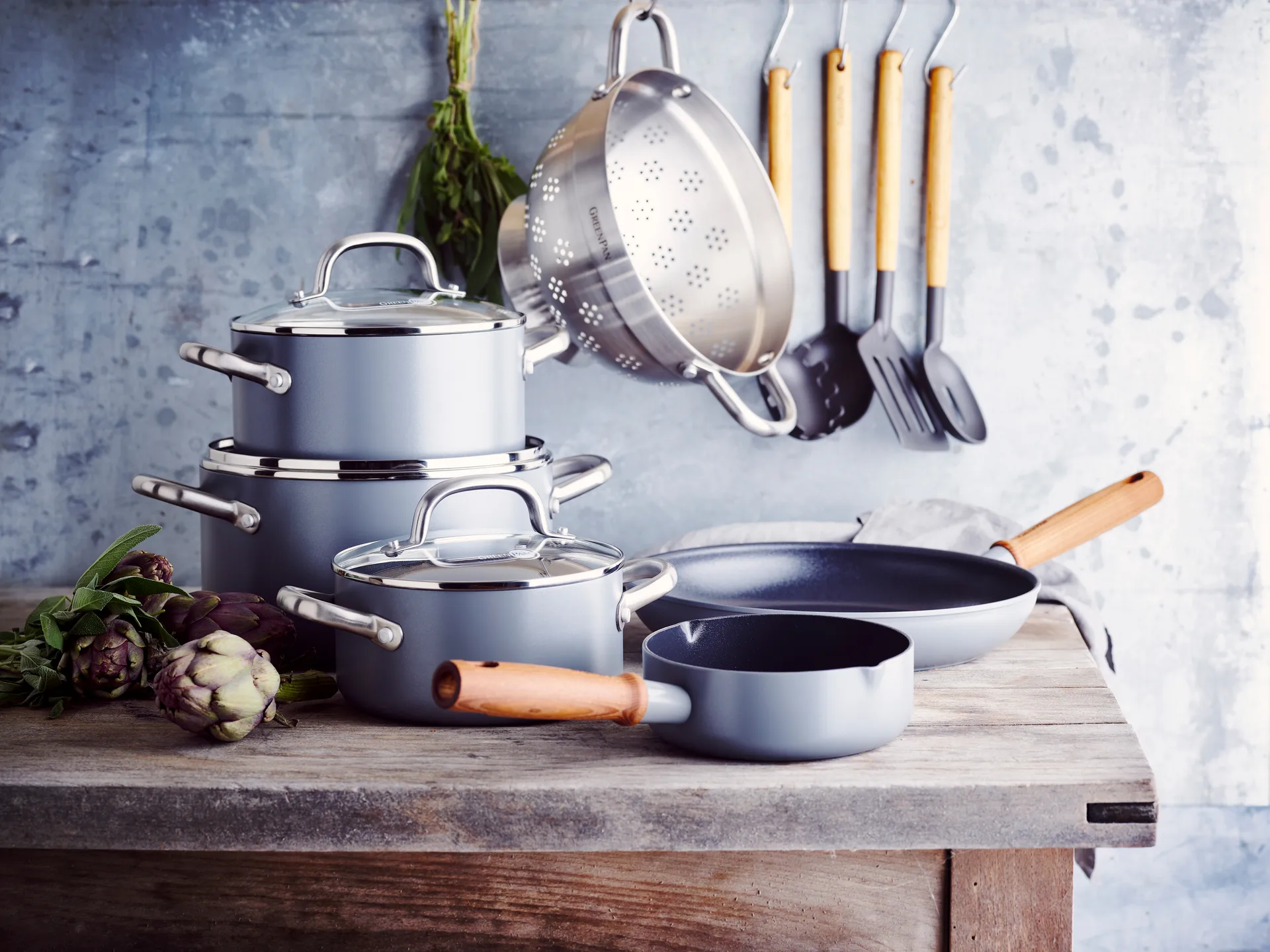 Mayflower Pro gryt- och stekpanneset, 13 delar GreenPan