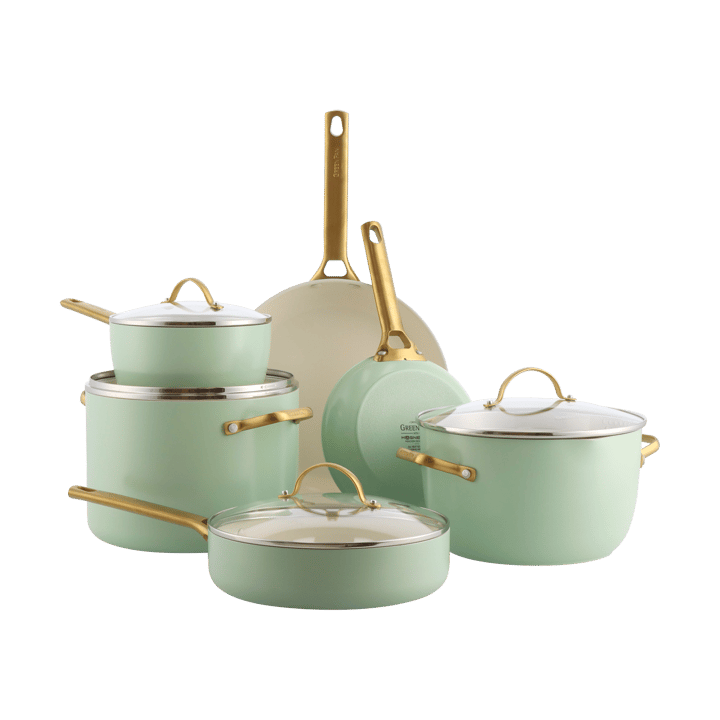 Padova gryt- och stekpanneset 10 delar - Mint green - GreenPan