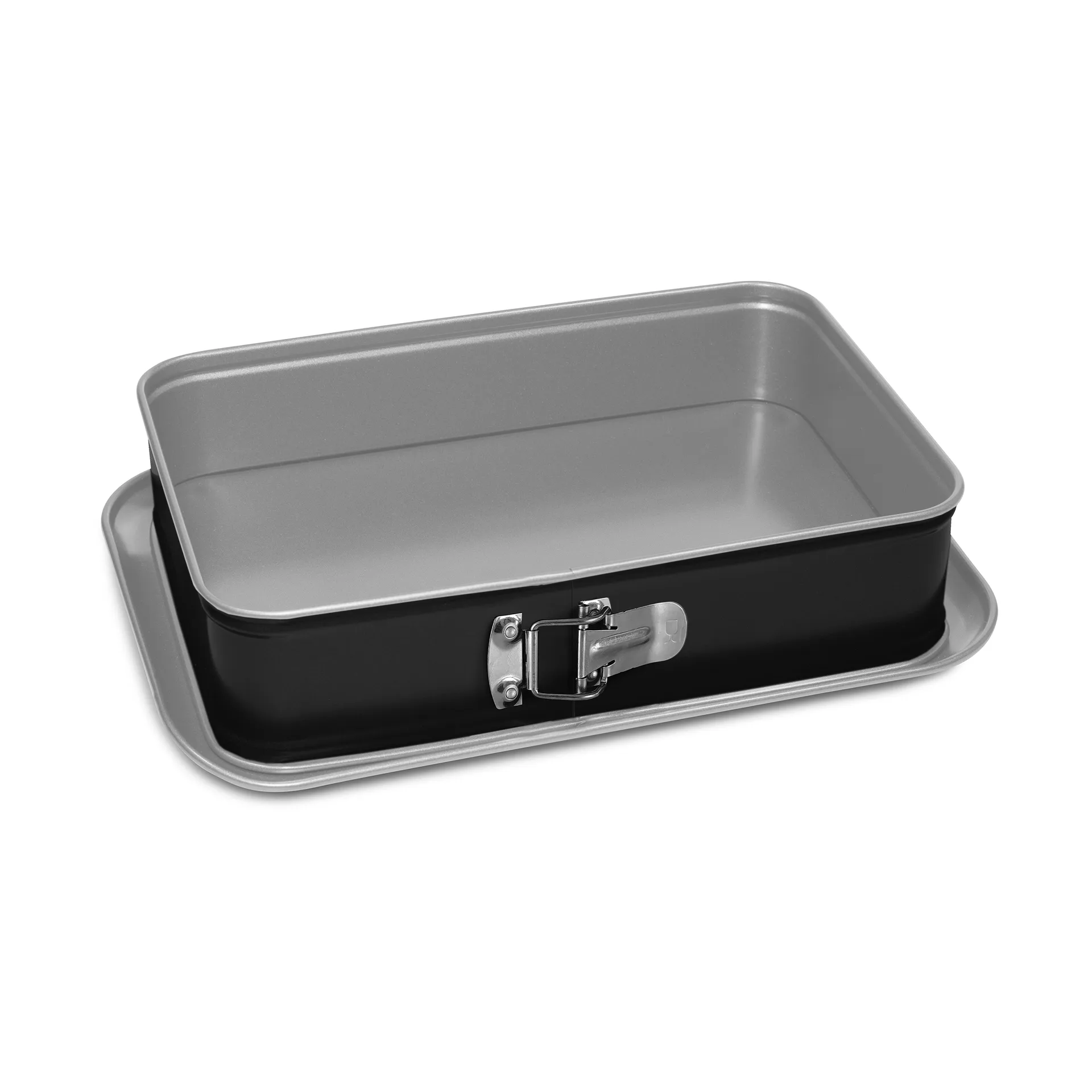 Silver Eligance springform, Stål, rektangulär, 27x19x7 cm Guardini