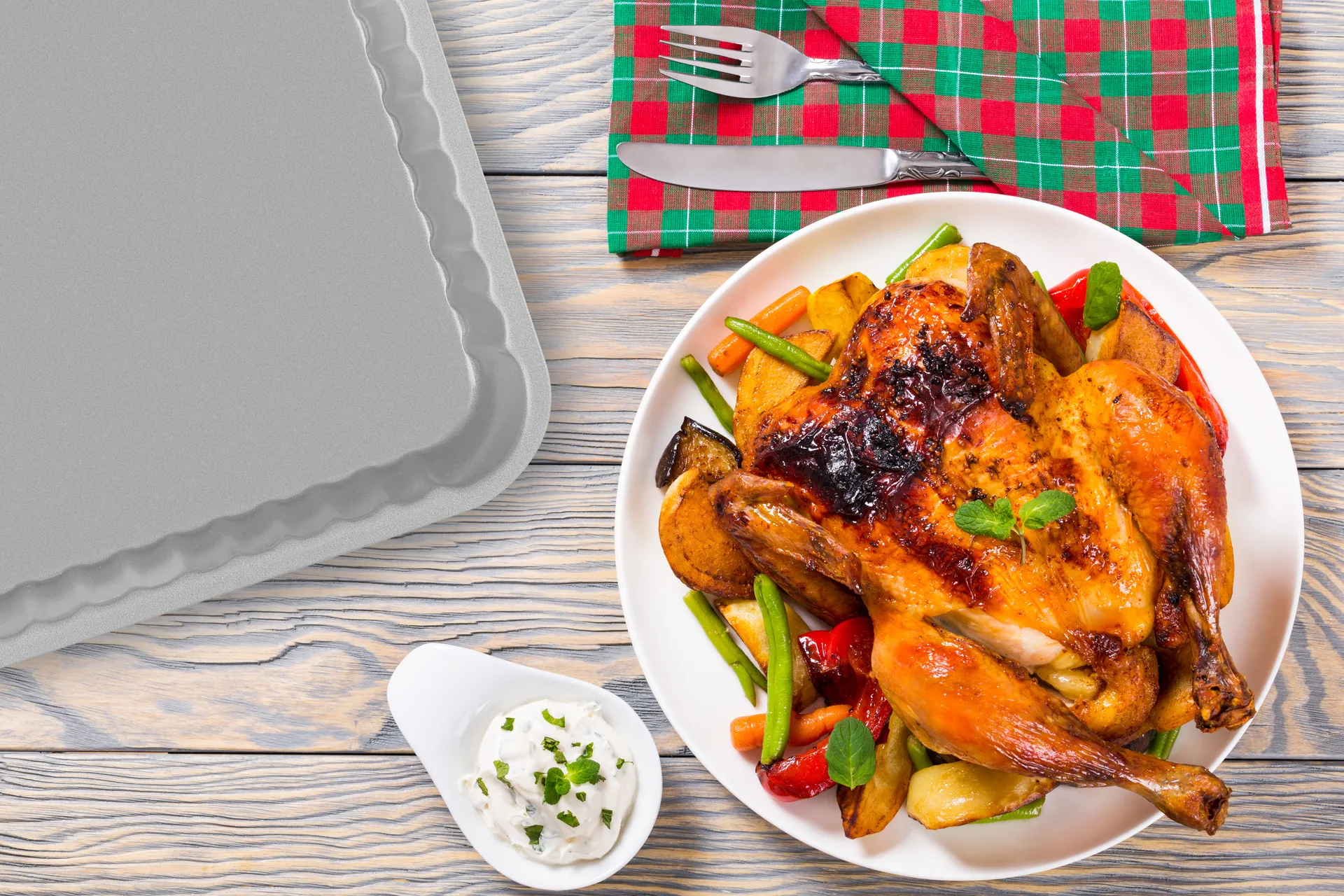 Silver Eligance ugnsform, Stål, fyrkantig, 24x4,5 cm Guardini