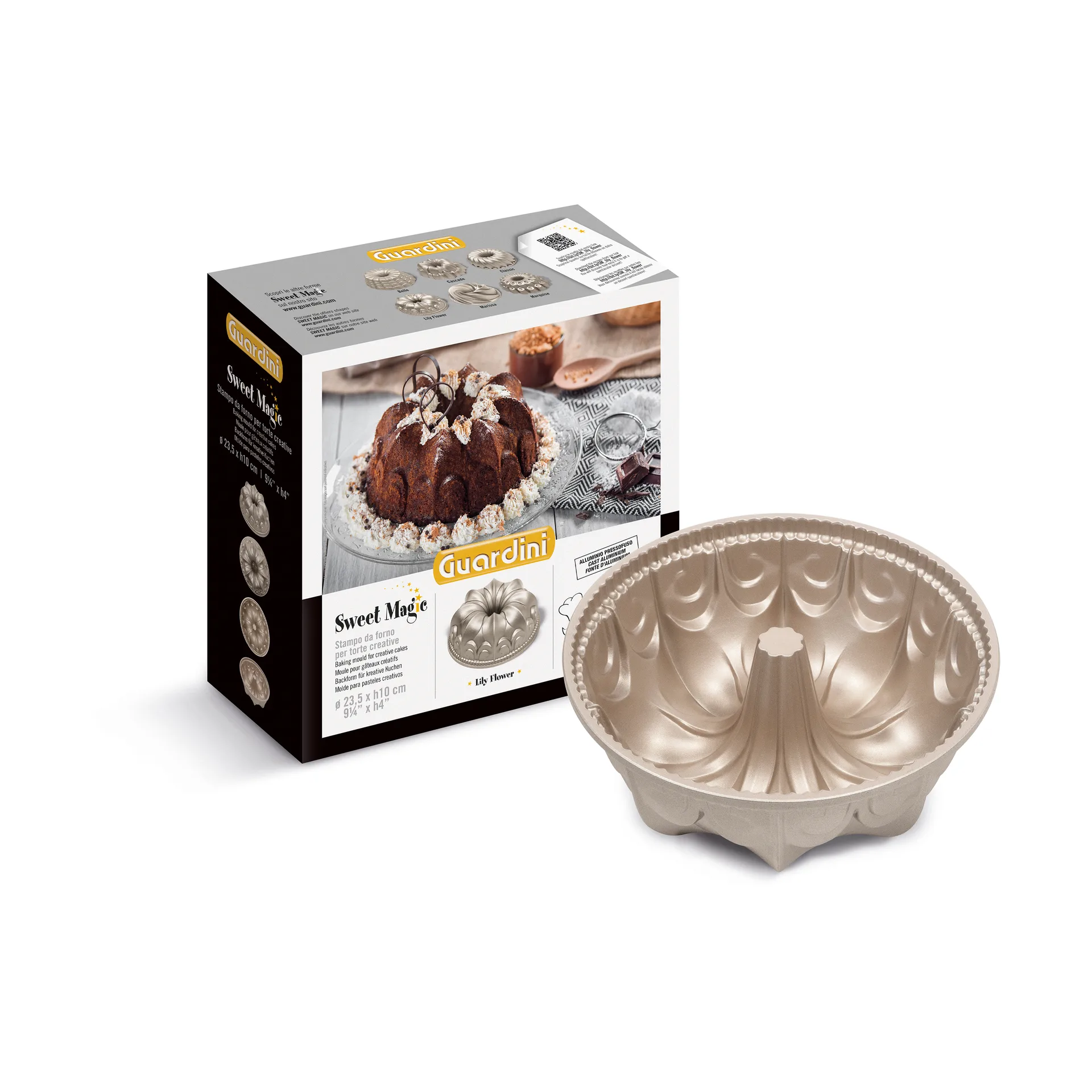 Sweet Magic bakform, Gjuten aluminum, Lily Flower, 194 cl Guardini