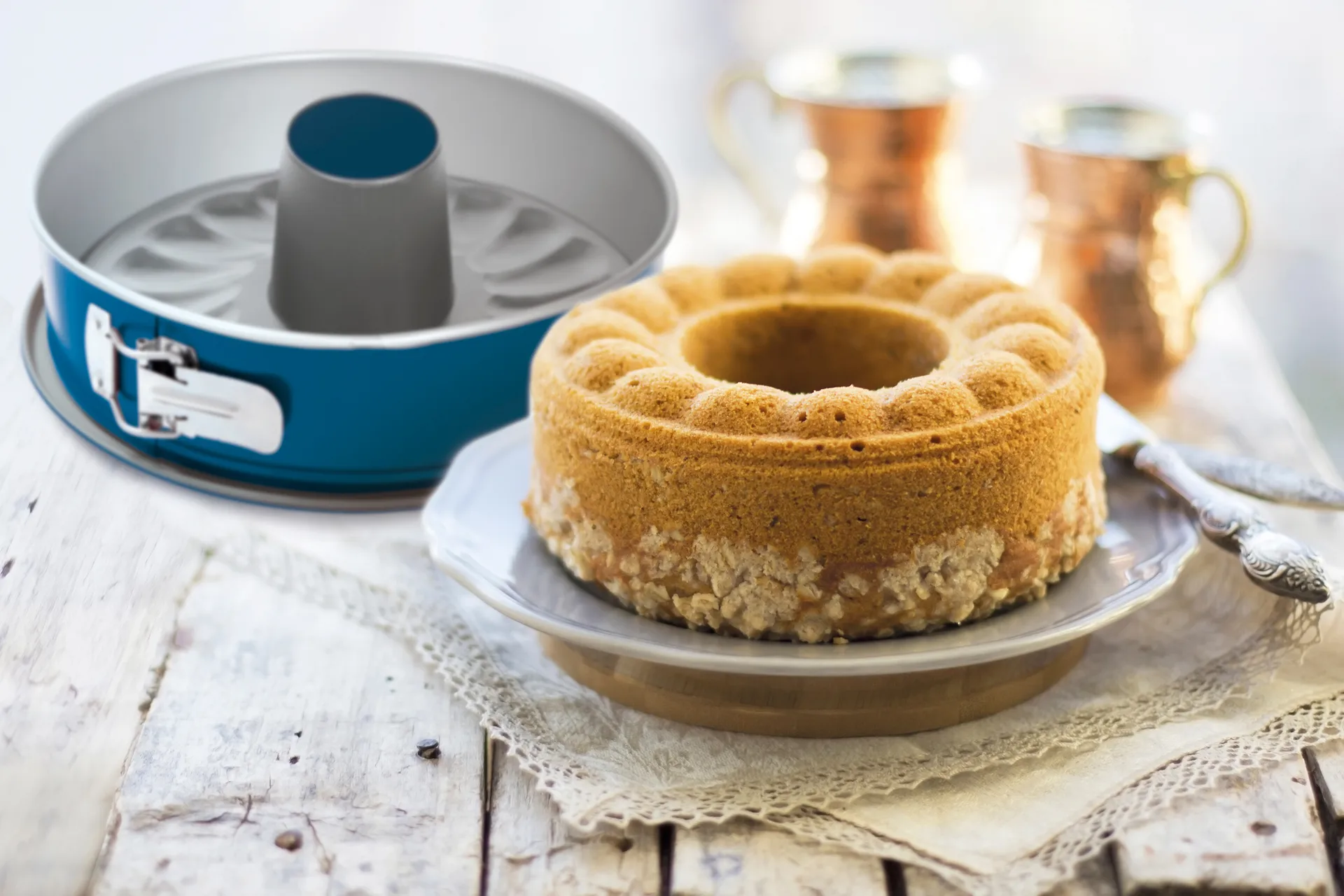 Xbake springform, Stål, löstagbar mittkon, Ø26 cm Guardini