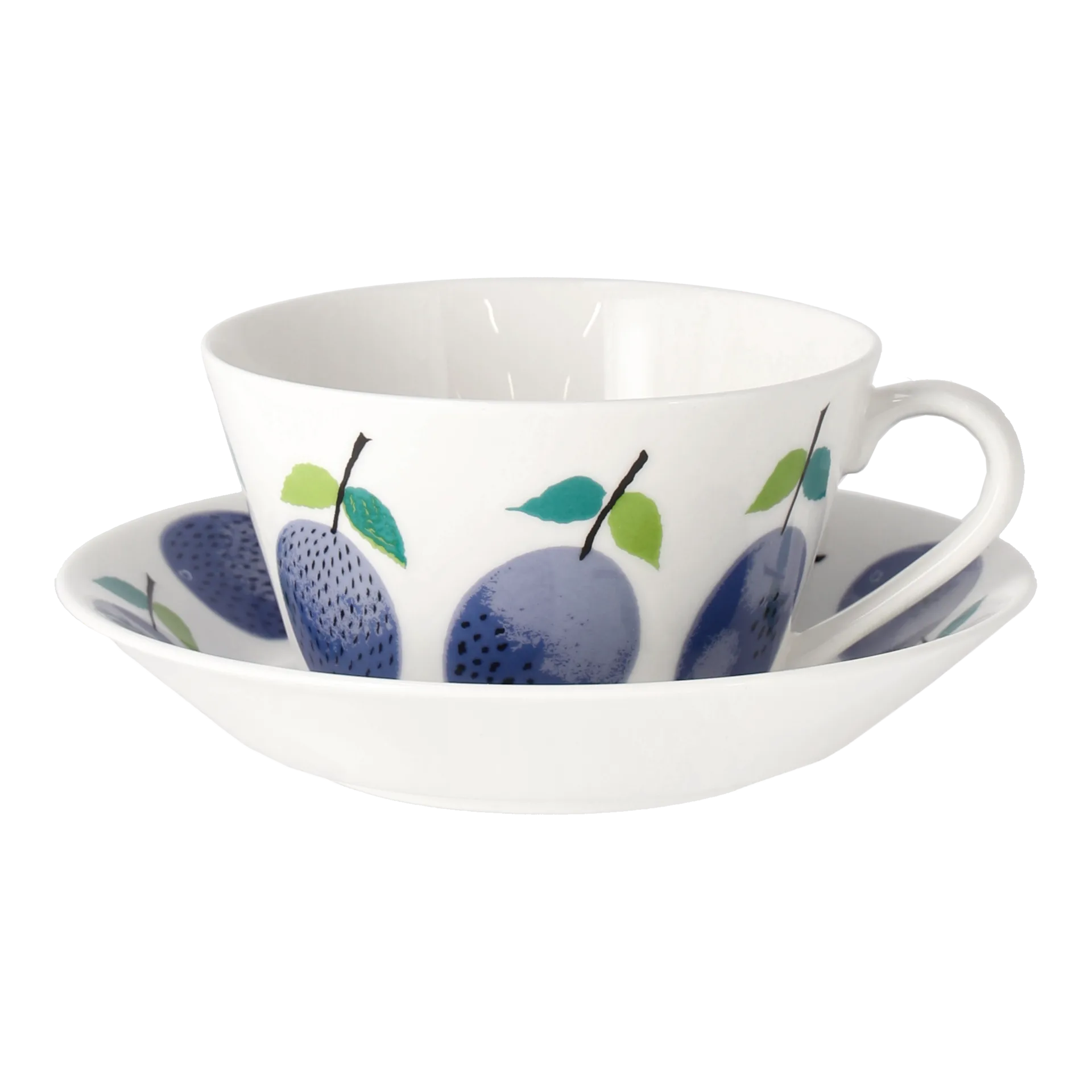 Gustafsbergs Porslinsfabrik Prunus tekopp med fat &Oslash;15,3 cm 25 cl