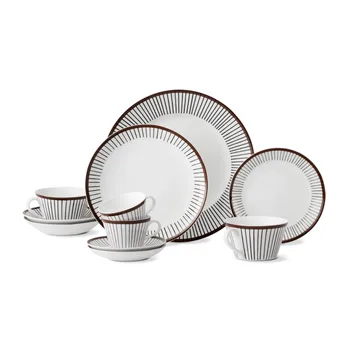 Ribb tallrik - Ø 22 cm - Gustafsbergs Porslinsfabrik