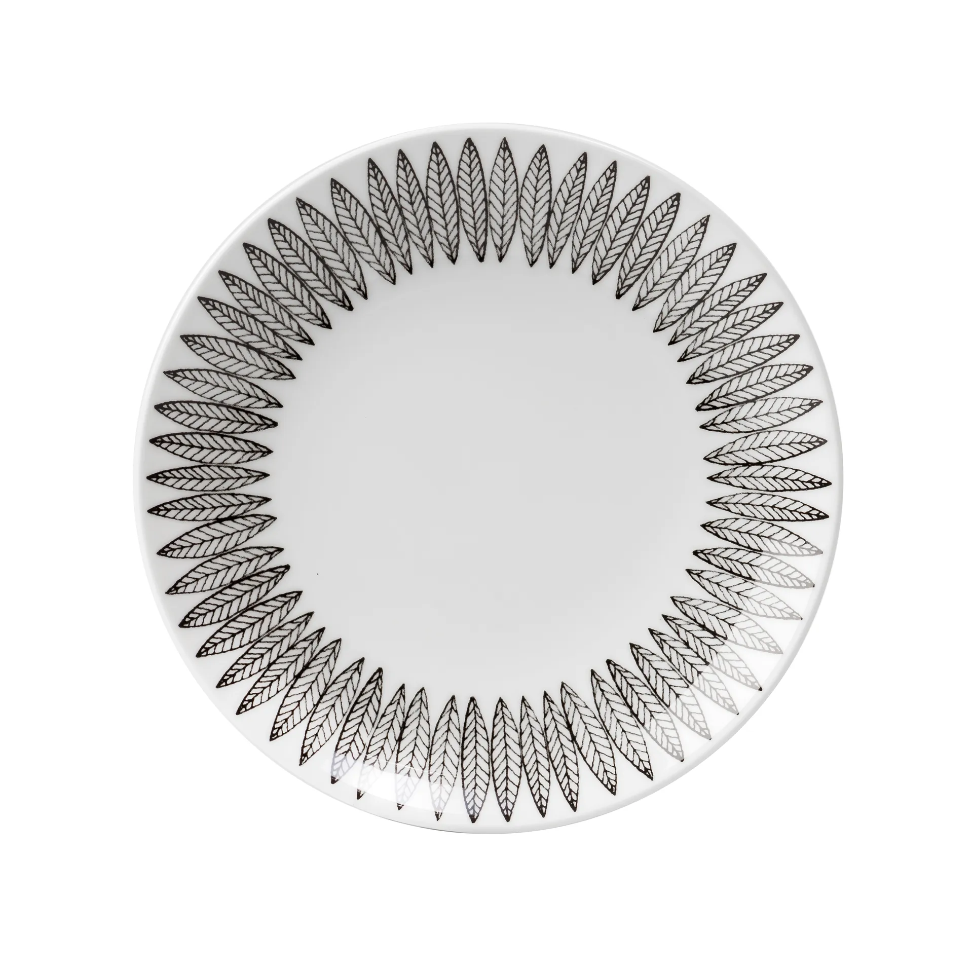 Gustafsbergs Porslinsfabrik Svart Salix tallrik &Oslash; 18 cm