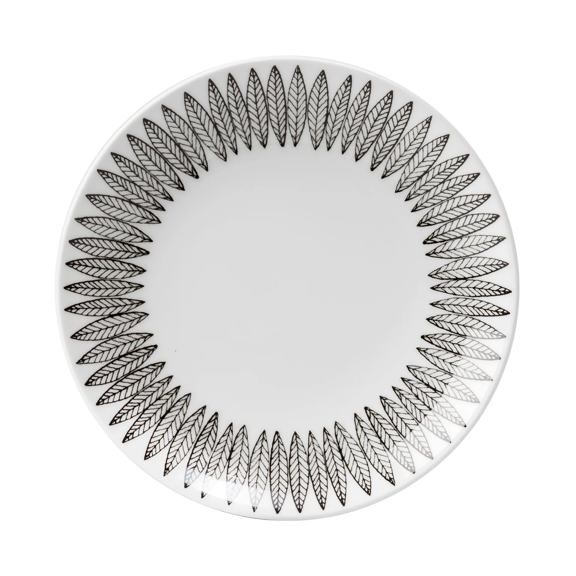 Gustafsbergs Porslinsfabrik Svart Salix tallrik &Oslash; 22 cm