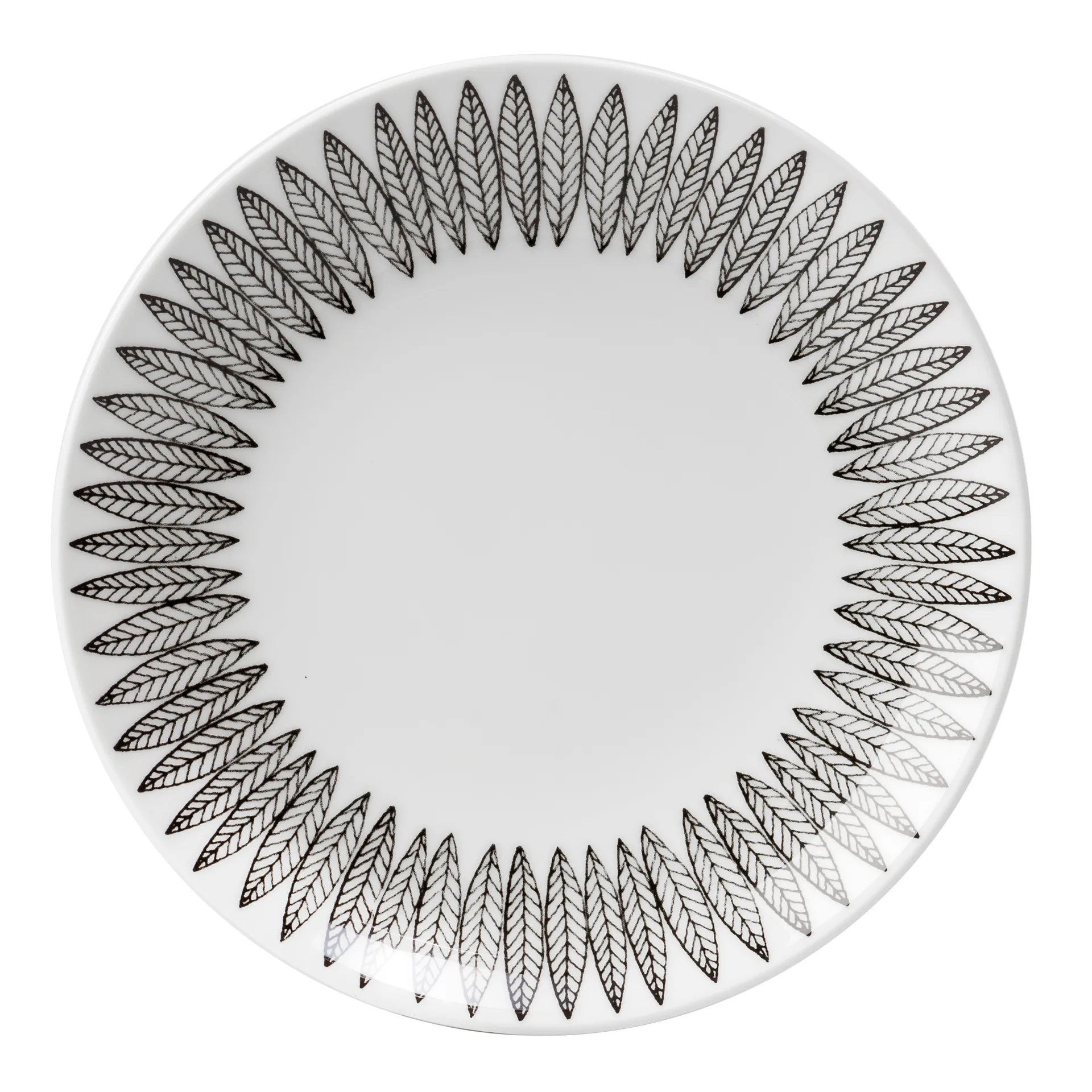 Gustafsbergs Porslinsfabrik Svart Salix tallrik &Oslash; 28 cm