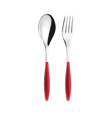 Feeling serveringsbestick - Clear red, 2 delar - Guzzini