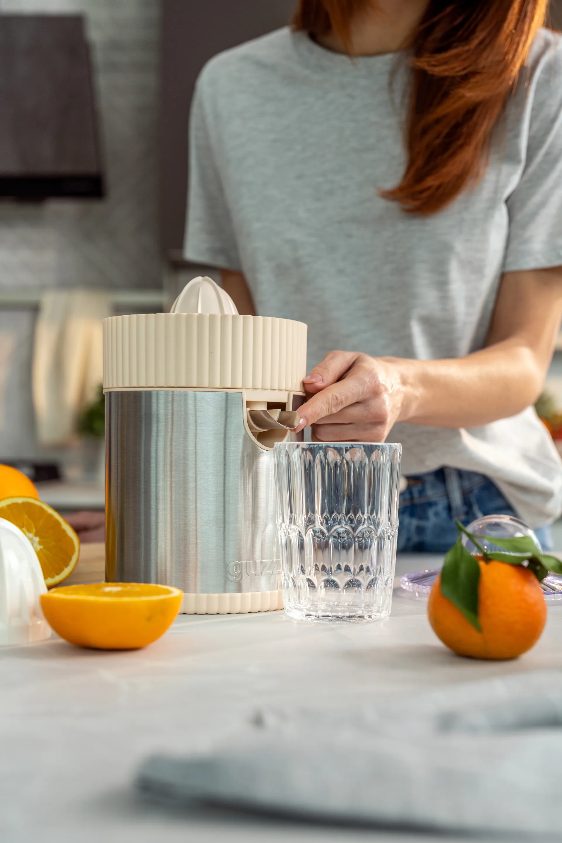 Sous chef elektrisk juicepress, Cream Guzzini