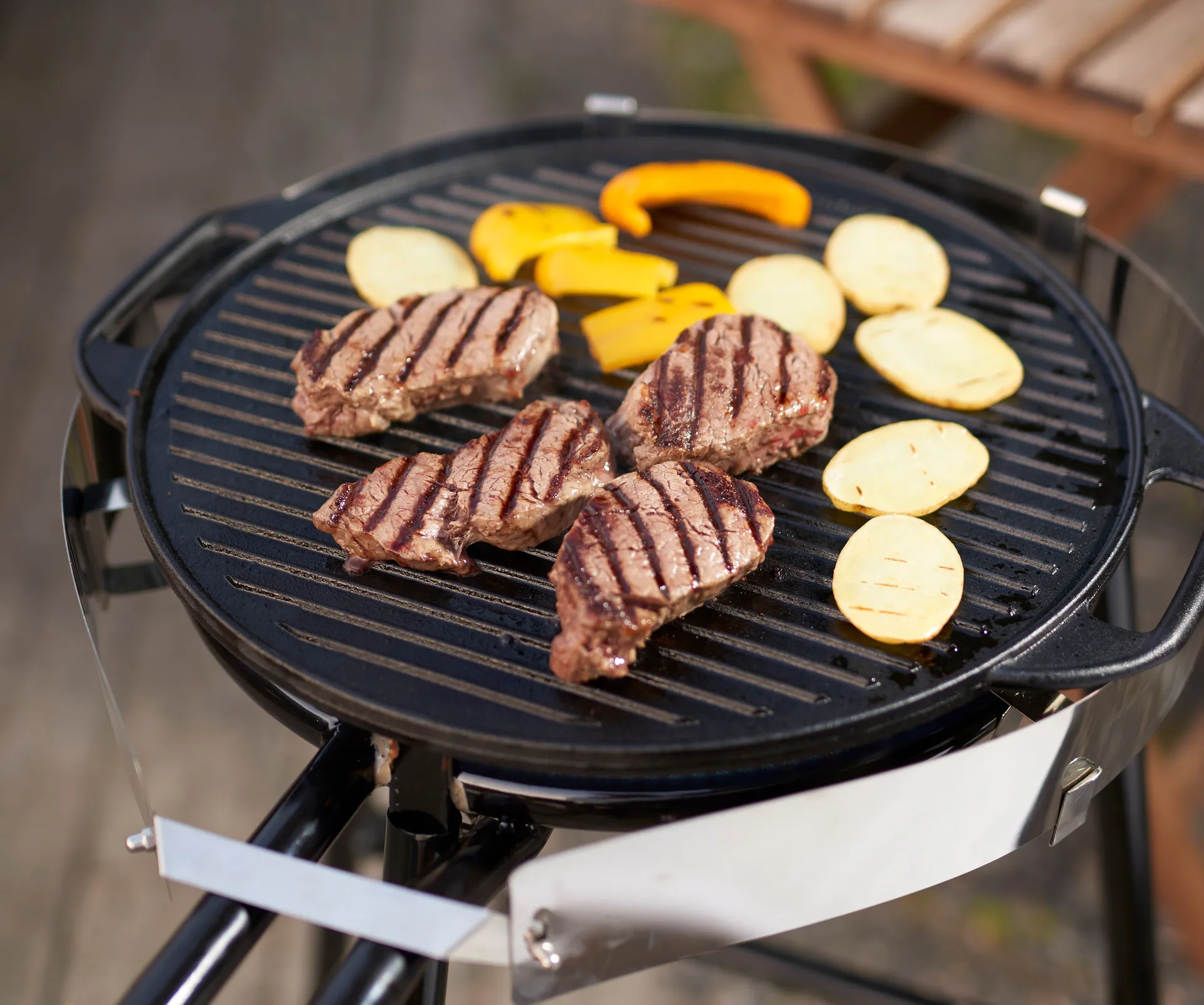 Hällmark grillhäll vändbar Ø42 cm, Gjutjärn Hällmark