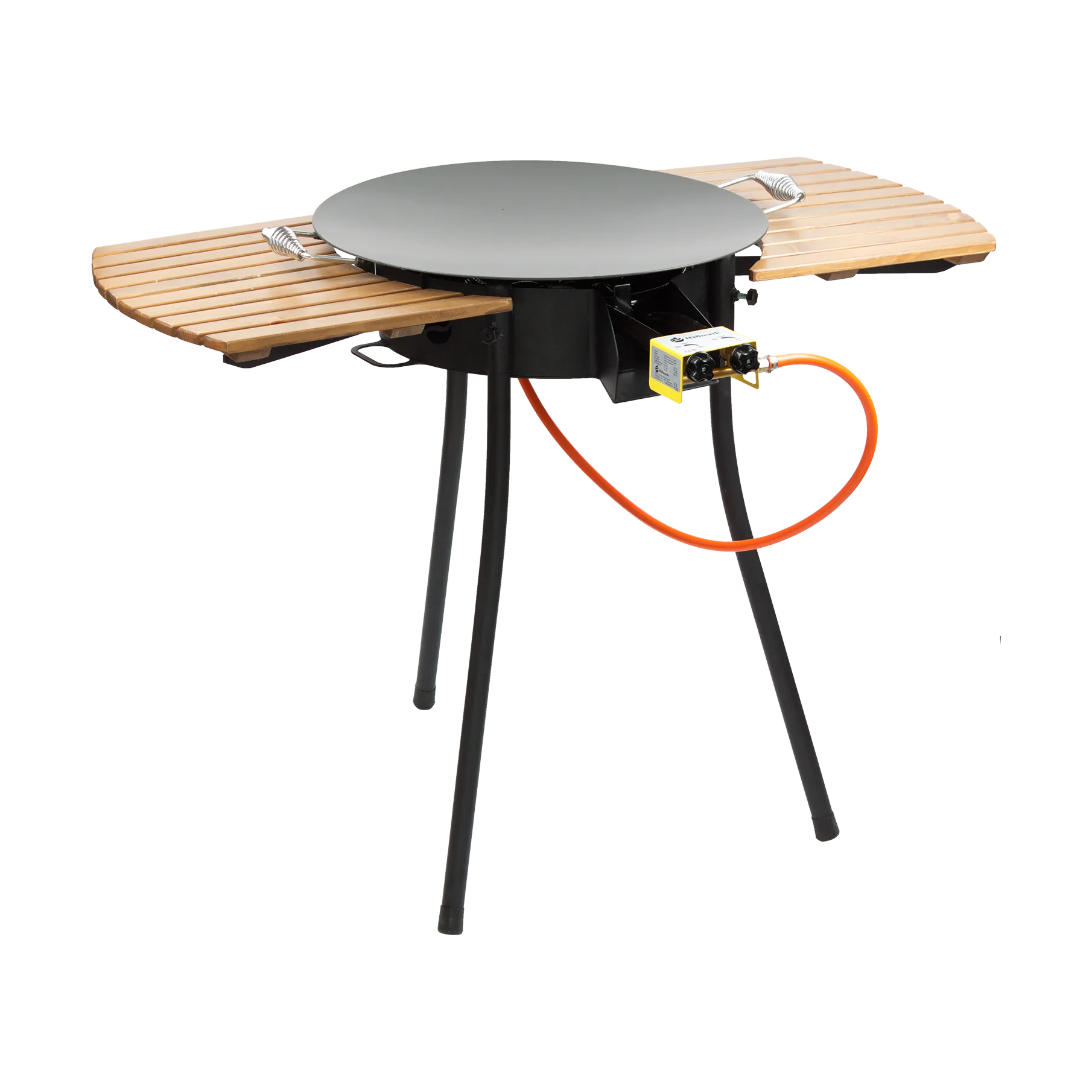 Hällmark stekhäll set premium Ø58 cm, Stål-trä Hällmark