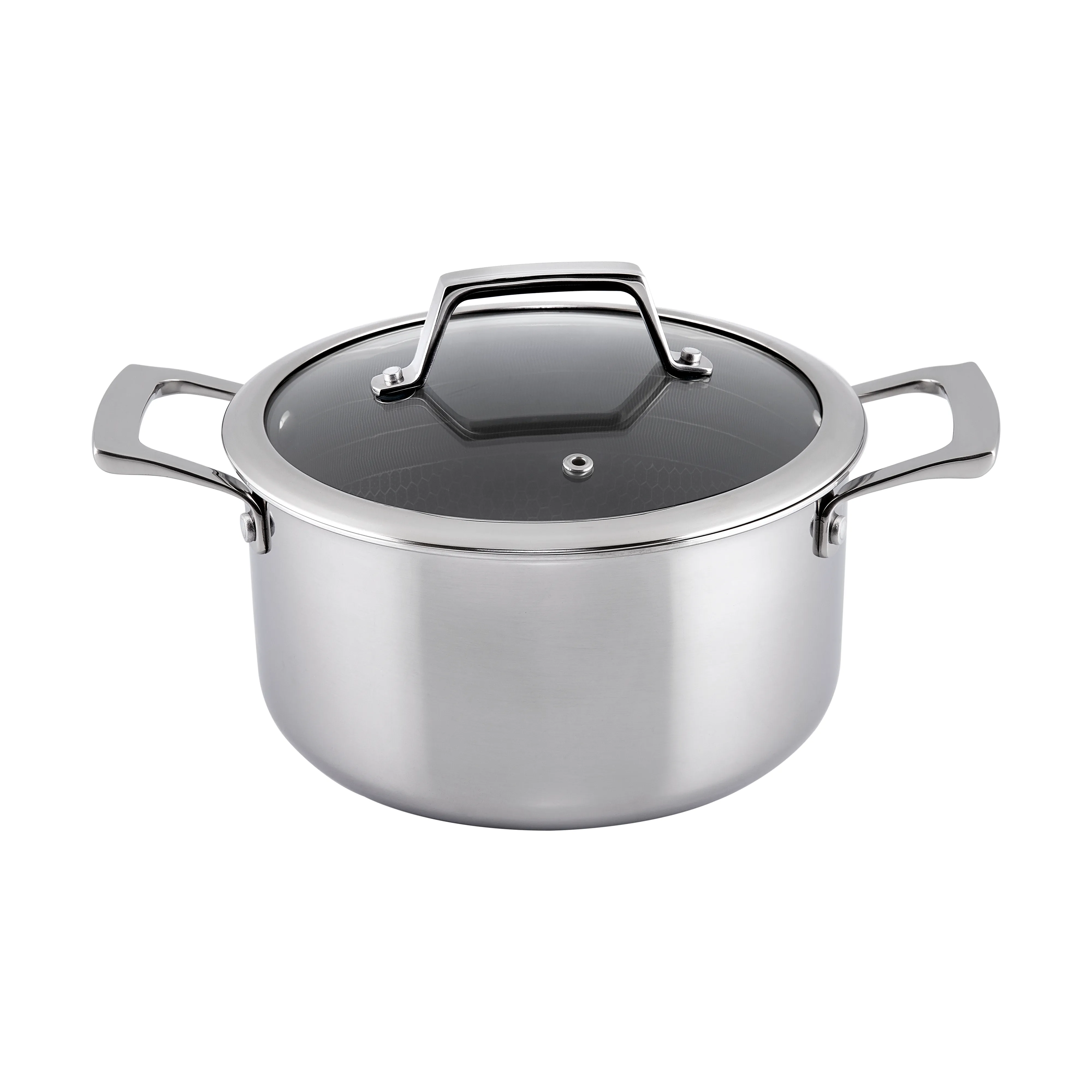 Hâws Santo hybrid coating gryta med lock 3,4 L, Rostfritt stål
