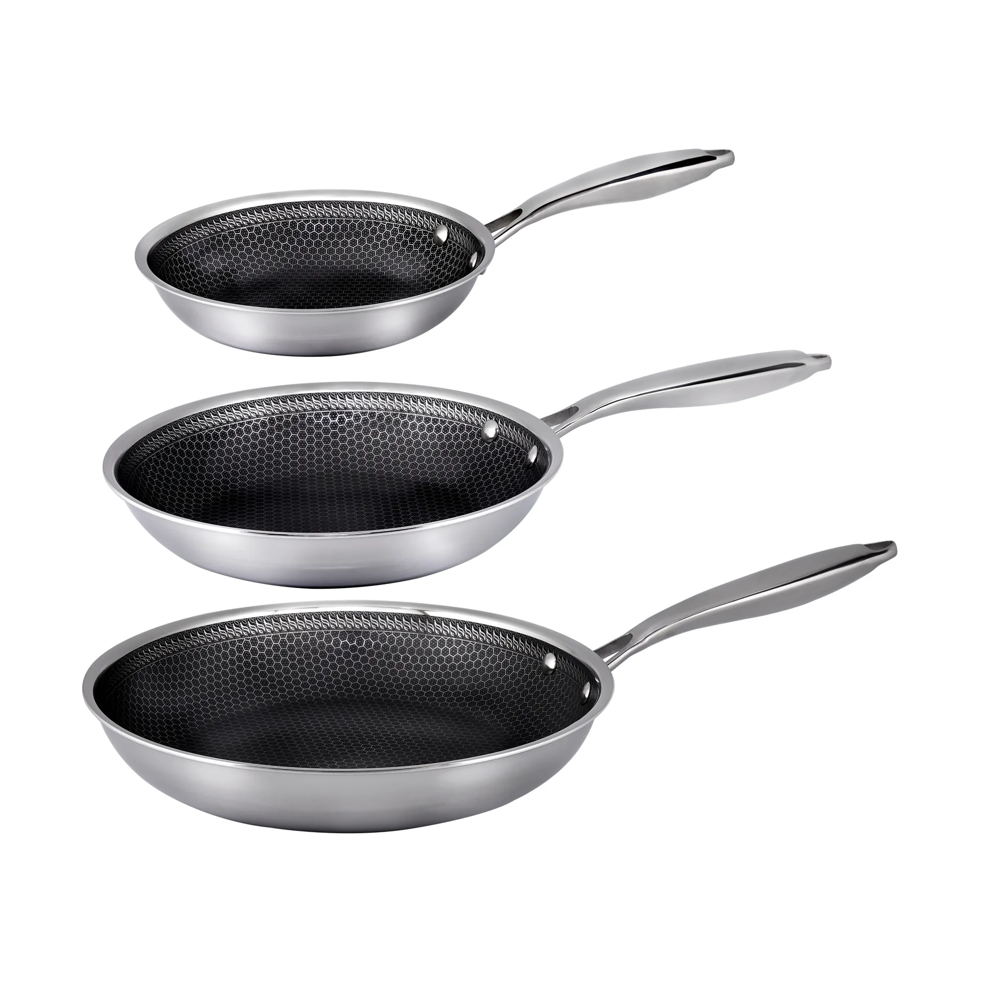 Hâws Santo hybrid coating stekpanneset 3 delar, Rostfritt stål Hâws