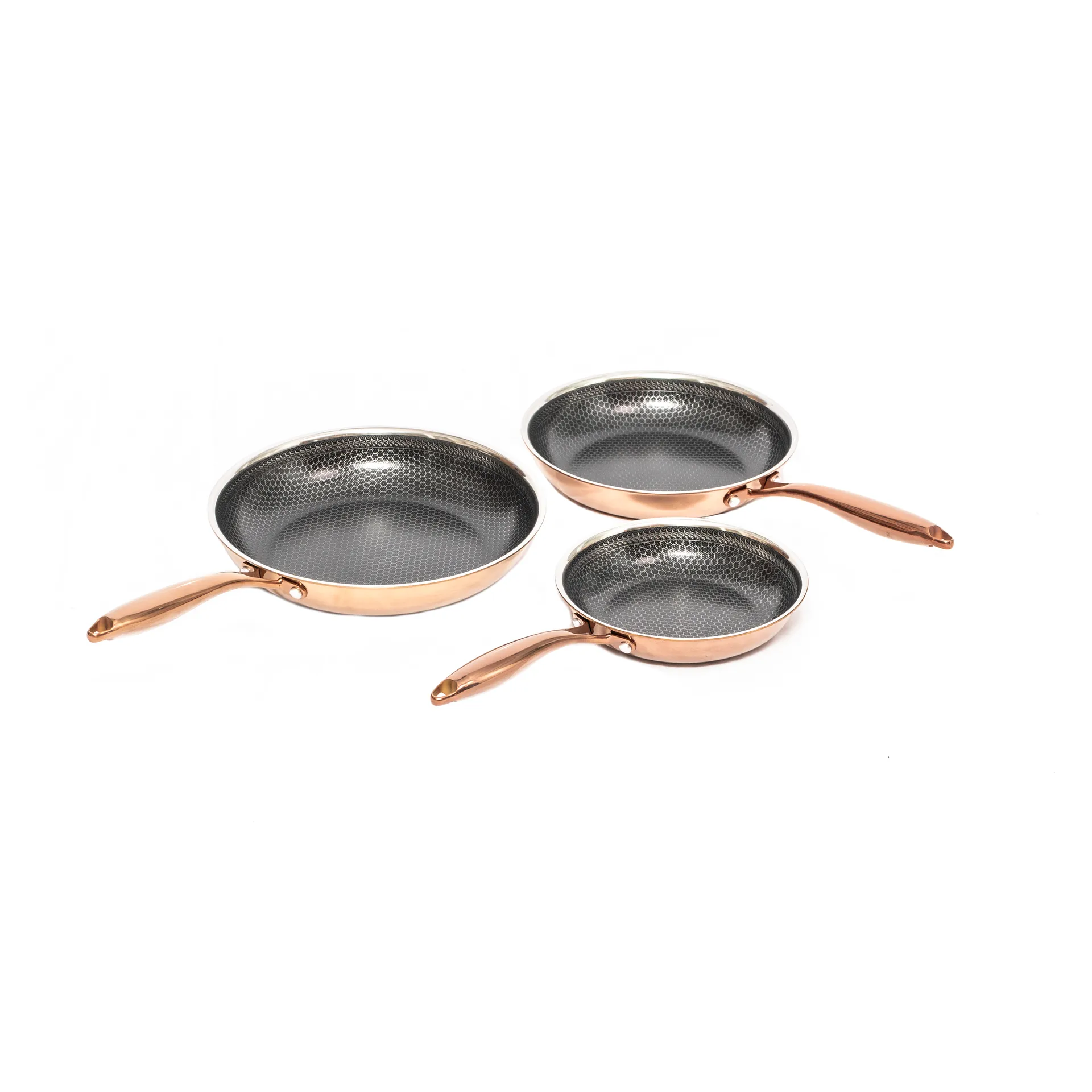 Hâws Santo stekpanneset hybrid coating 3-delar, Rose Gold Hâws